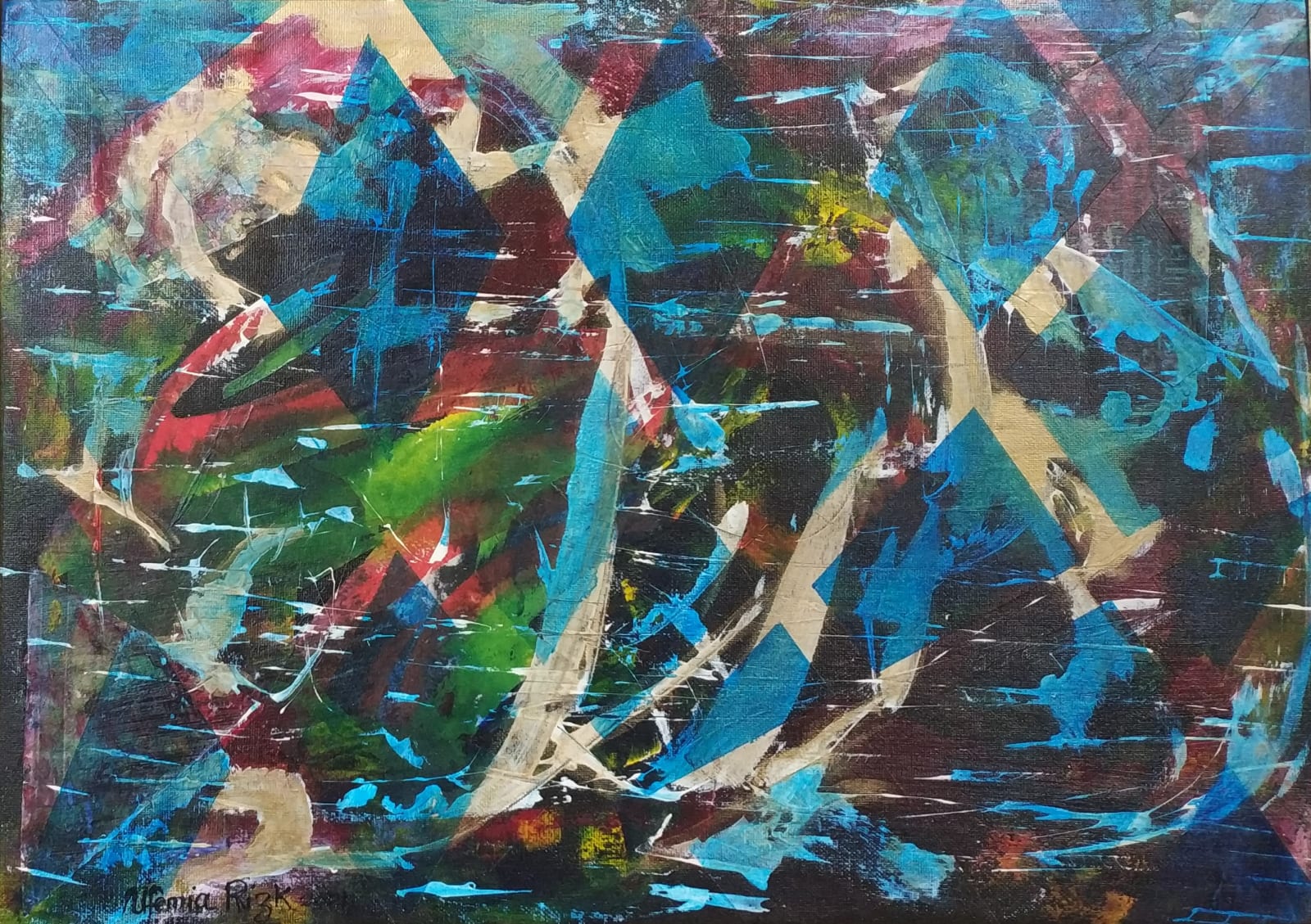 Ufemia Rizk, Oceanic theme III, 2021
