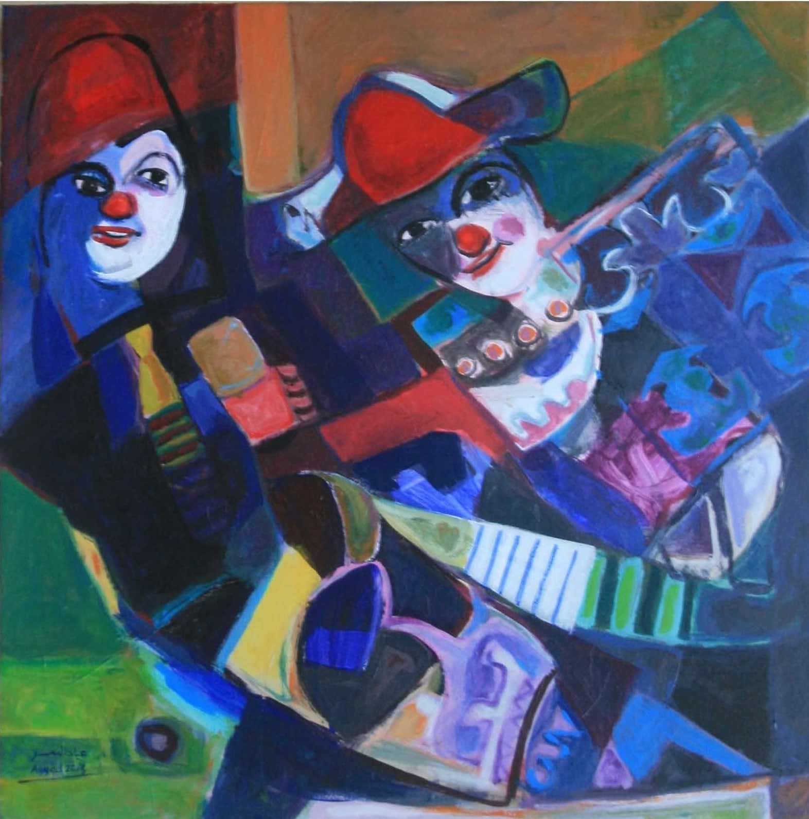 Ayyad Nimer, Two clowns, 2013