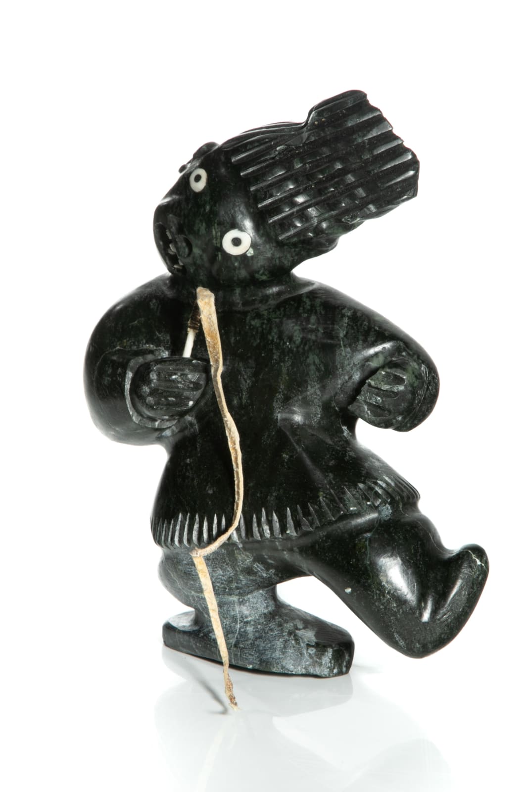 JUDAS ULLULAQ (1937-1999) UQSUQTUUQ (GJOA HAVEN), Man with a Whip, 1996