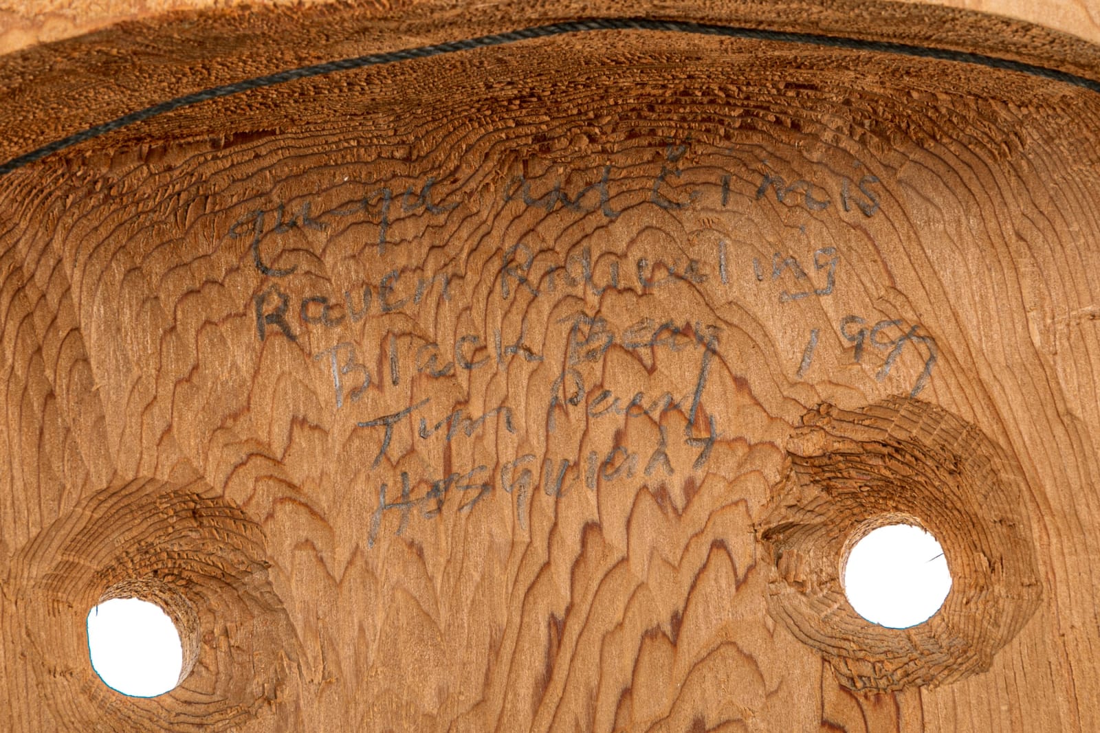 TIM PAUL (1950-) NUU-CHAH-NULTH (HESQUIAHT), Raven Ridiculing Black Bear, 1997