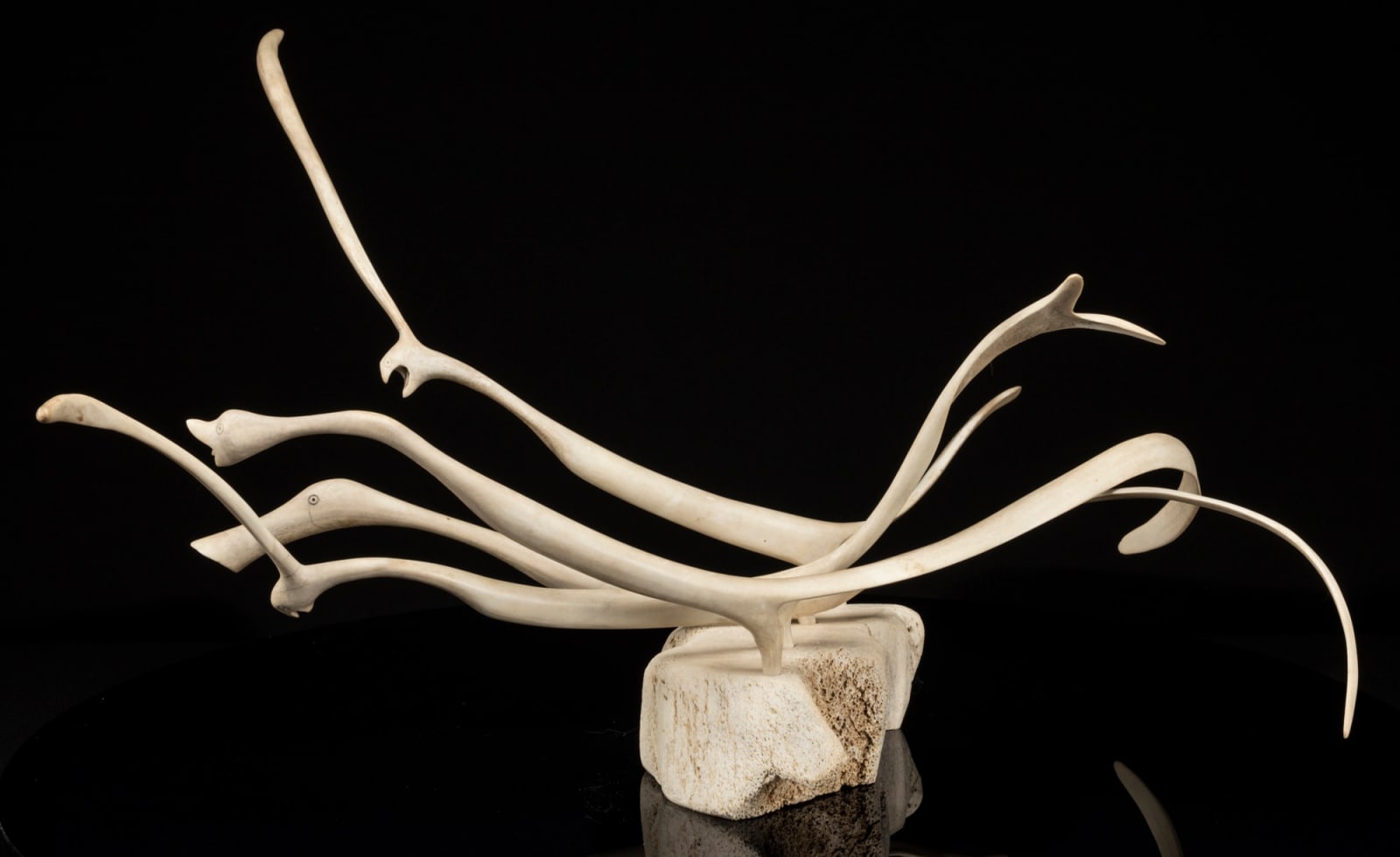 SAKKIASSEE ANAIJA (1913-1980) TALOYOAK (SPENCE BAY), Screeching Bird Spirits, c. early 1970s