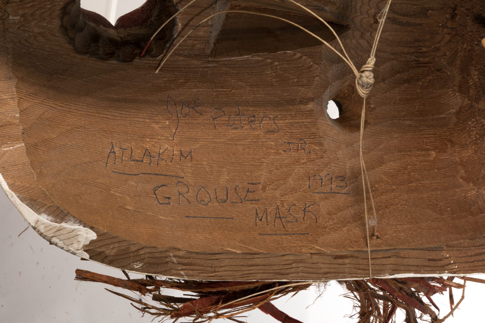JOE PETERS JR. (1959-1994) KWAKWA̱KA̱ʼWAKW, Atlakim Grouse Mask, 1993