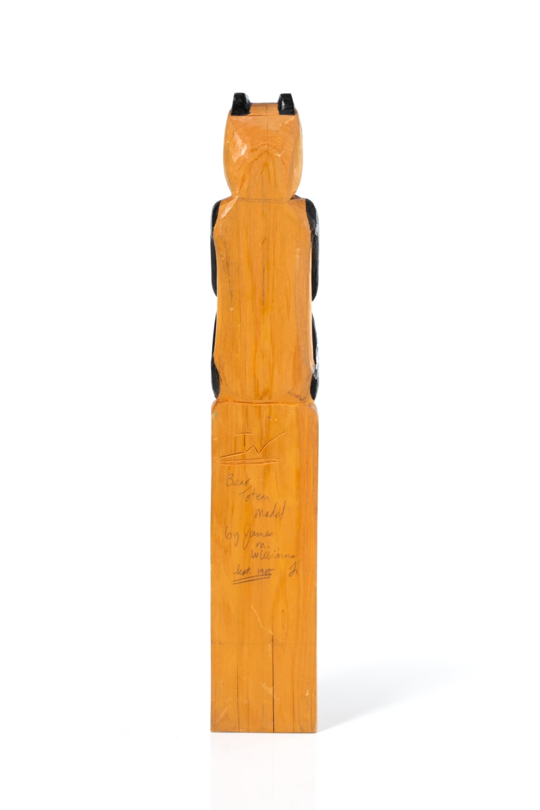 JAMES M. WILLIAMS JR., TLINGIT, SITKA, ALASKA, Bear Totem , September 1985