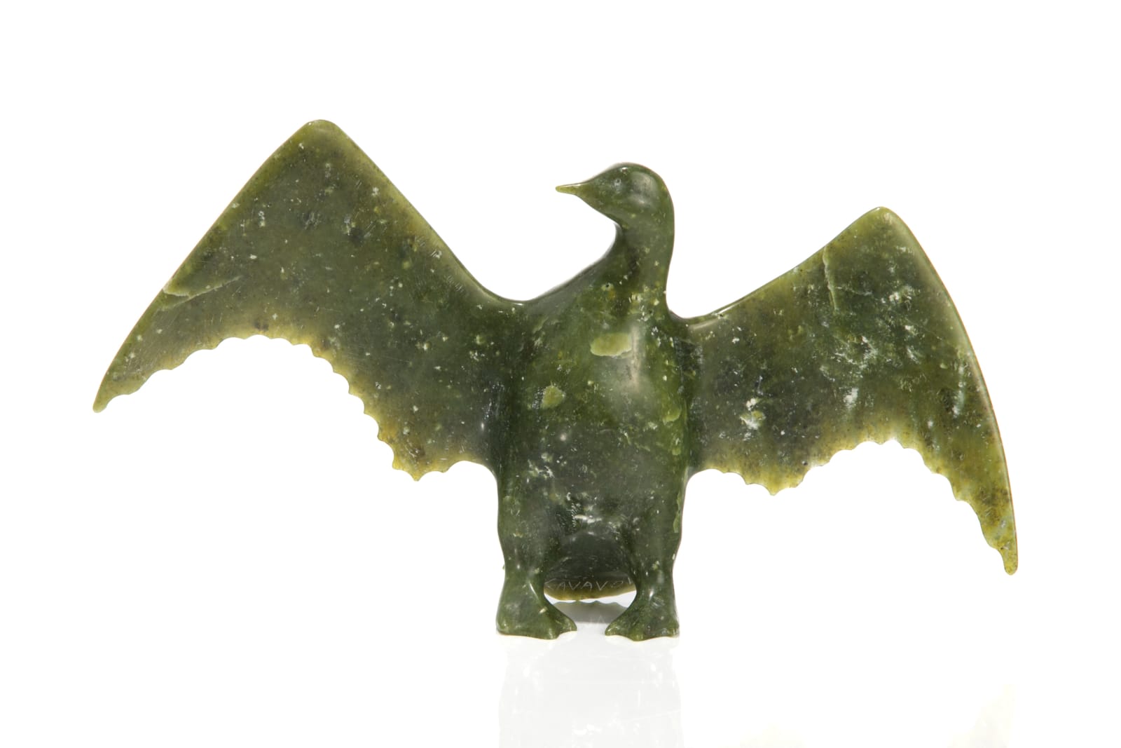 KAVAVOW KING (1939-) IQALUIT (FROBISHER BAY), Bird with Outstretched Wings, c. 1970s