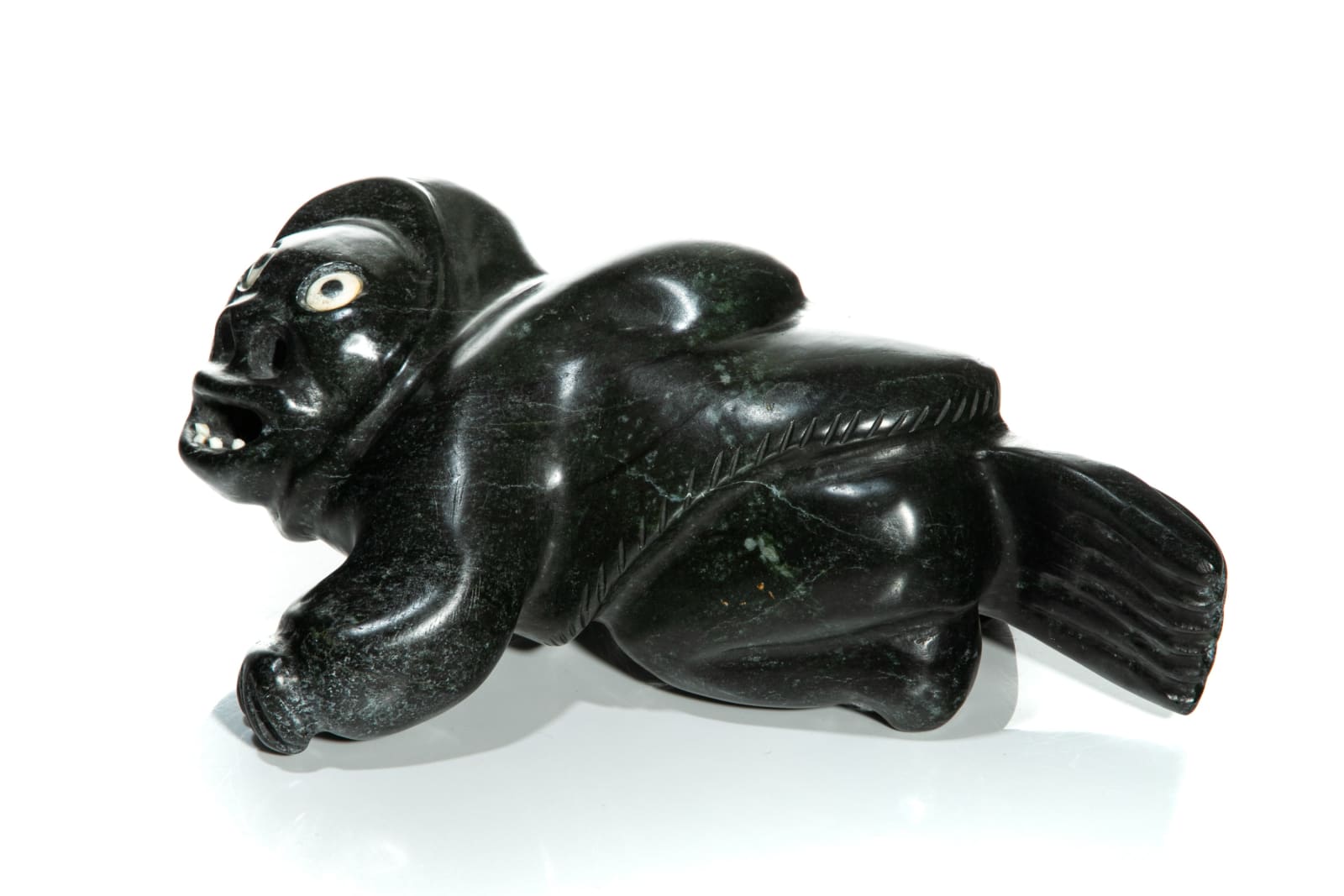 NELSON TAKKIRUQ (1930-) Uqsuqtuuq (Gjoa Haven), Crawling Spirit, c. 1984