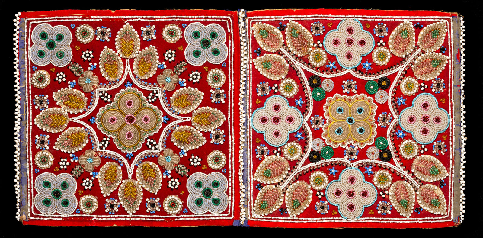 UNIDENTIFIED WOLASTOQIYIK (MALISEET) ARTIST, Beaded Handkerchief Case, c. 1860