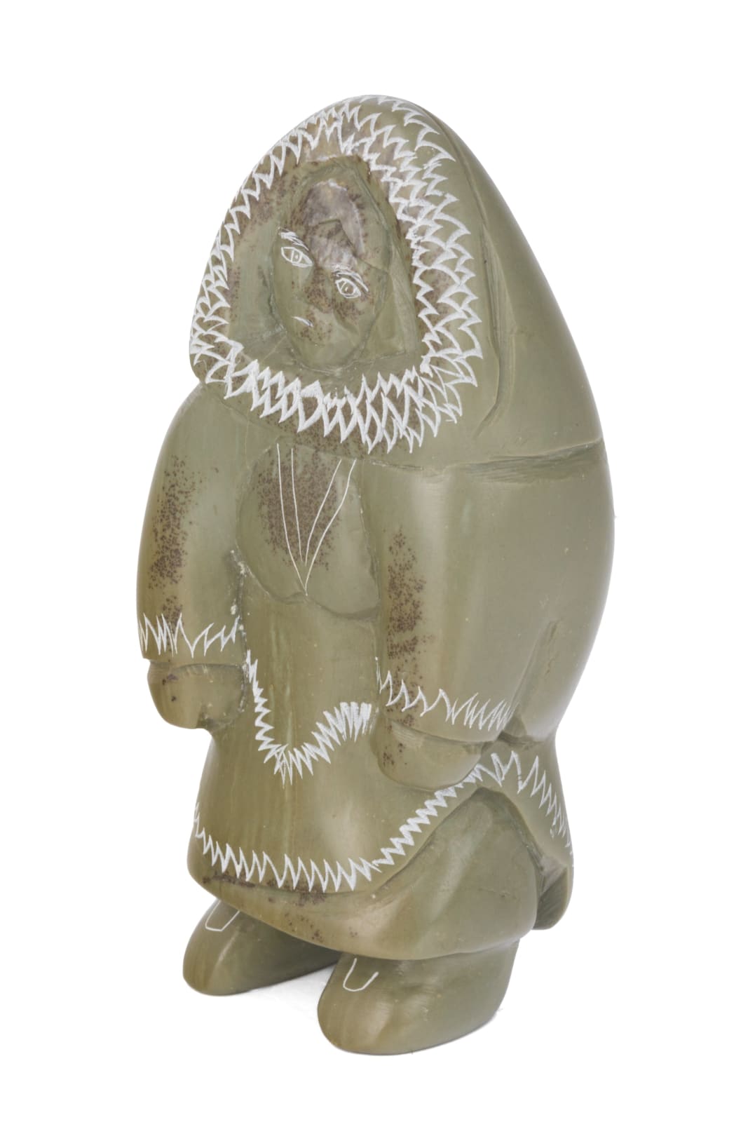 ANNIE NOVALINGA (1951-) SANIKILUAQ (BELCHER ISLAND), Standing Woman in an Amautiq, 1990s / 2000s