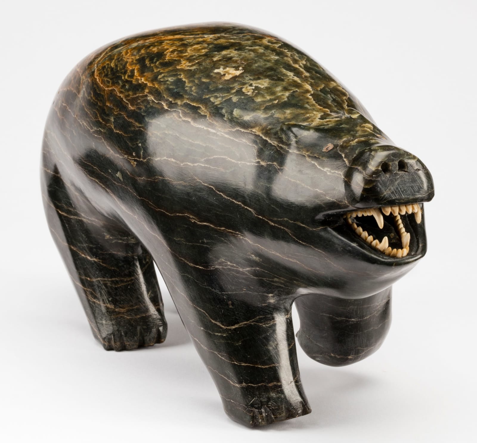 ELIJASSIAPIK (1912-1972) INUKJUAK (PORT HARRISON), Roaring Polar Bear, c. 1952-53