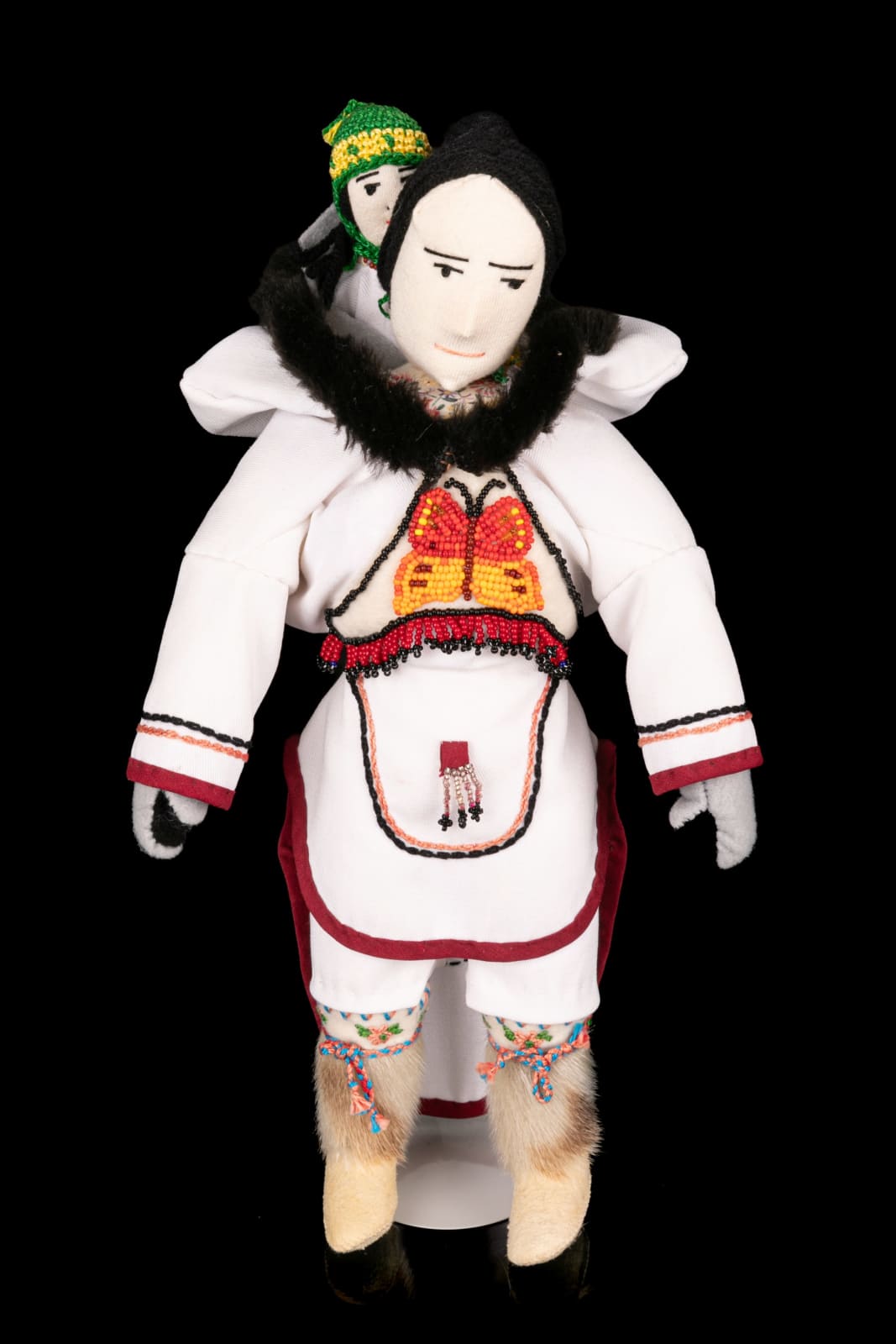 UNIDENTIFIED INUIT ARTIST, Probably KINNGAIT (CAPE DORSET), Mother and Child Doll, 1970s