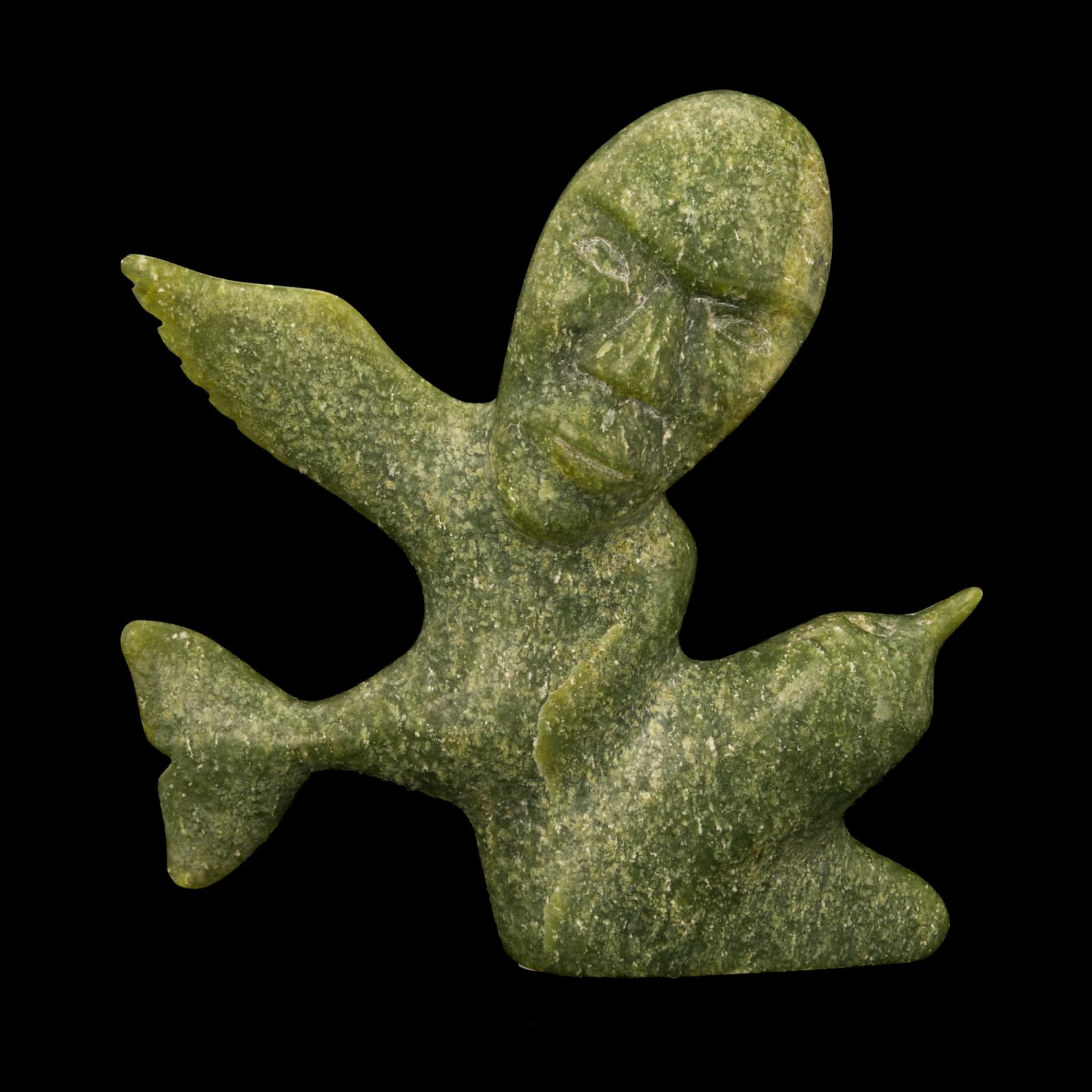 TOONOO SHARKY (1970-) KINNGAIT (CAPE DORSET), Man, Bird, and Whale Spirit, 1989