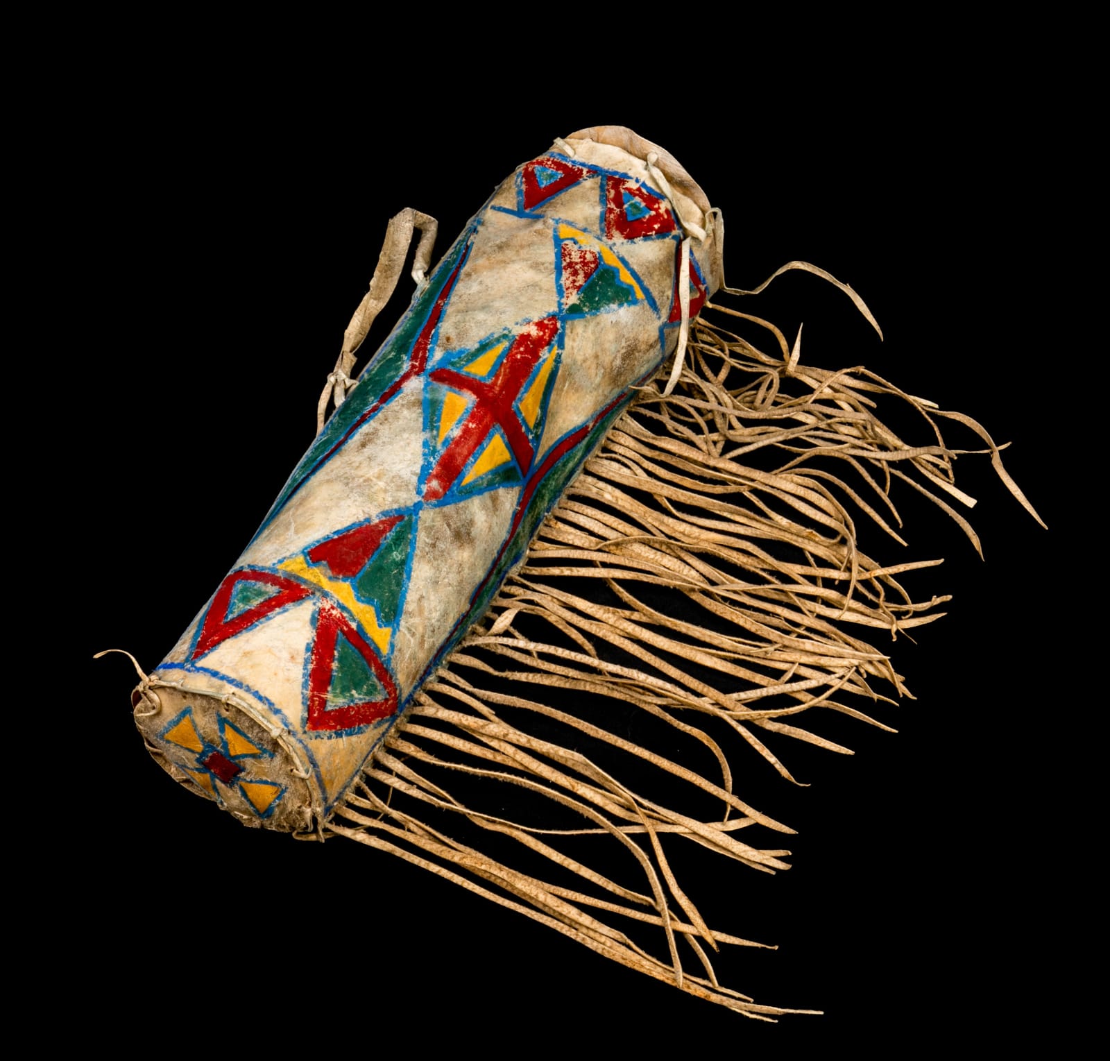 UNIDENTIFIED PLAINS ARTIST, POSSIBLY APSÁALOOKE (CROW), Headdress Case, late 19th century