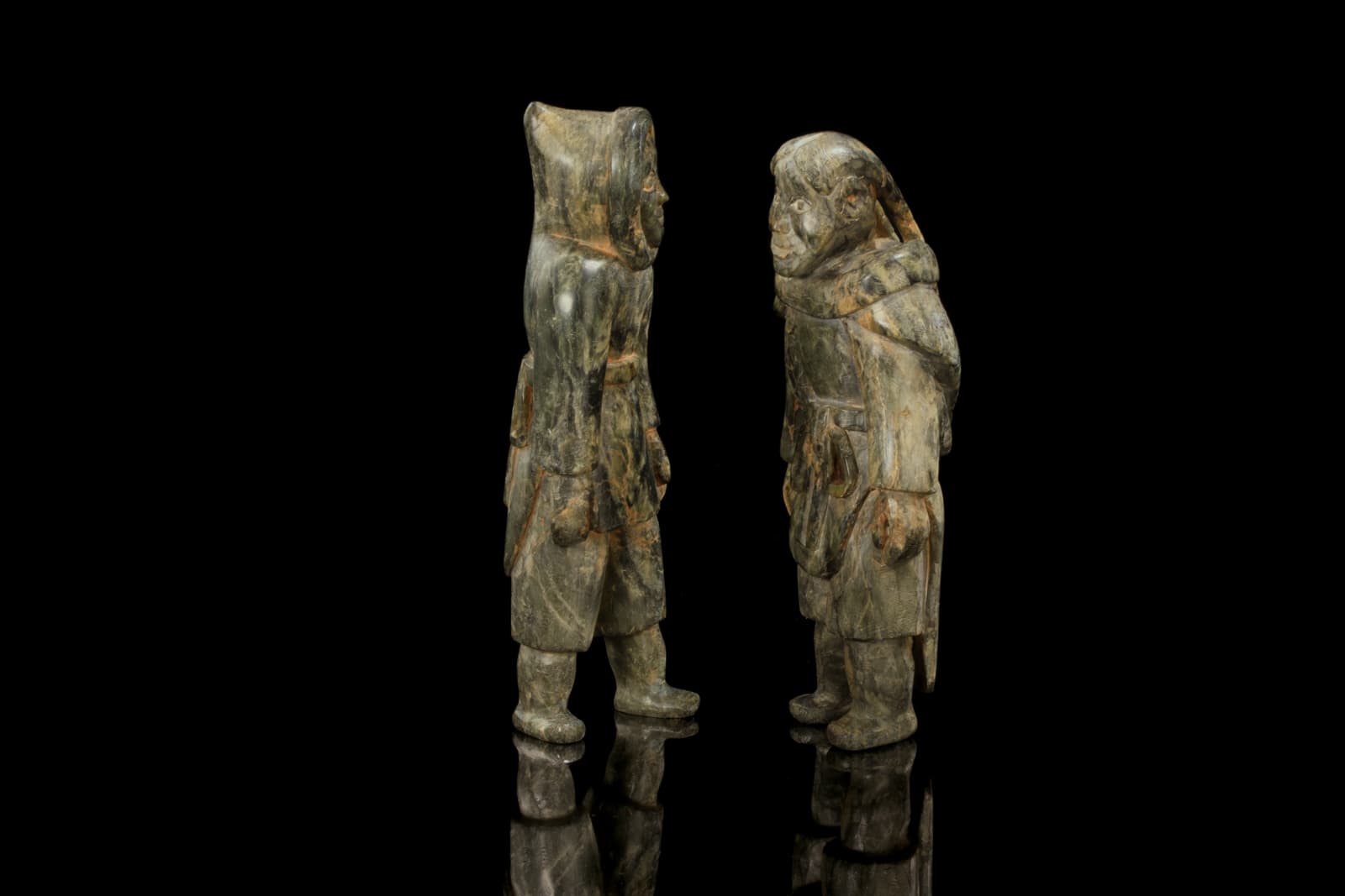 MANNUMI SHAQU (1971-2000) KINNGAIT (CAPE DORSET), Standing Couple, c. 1965