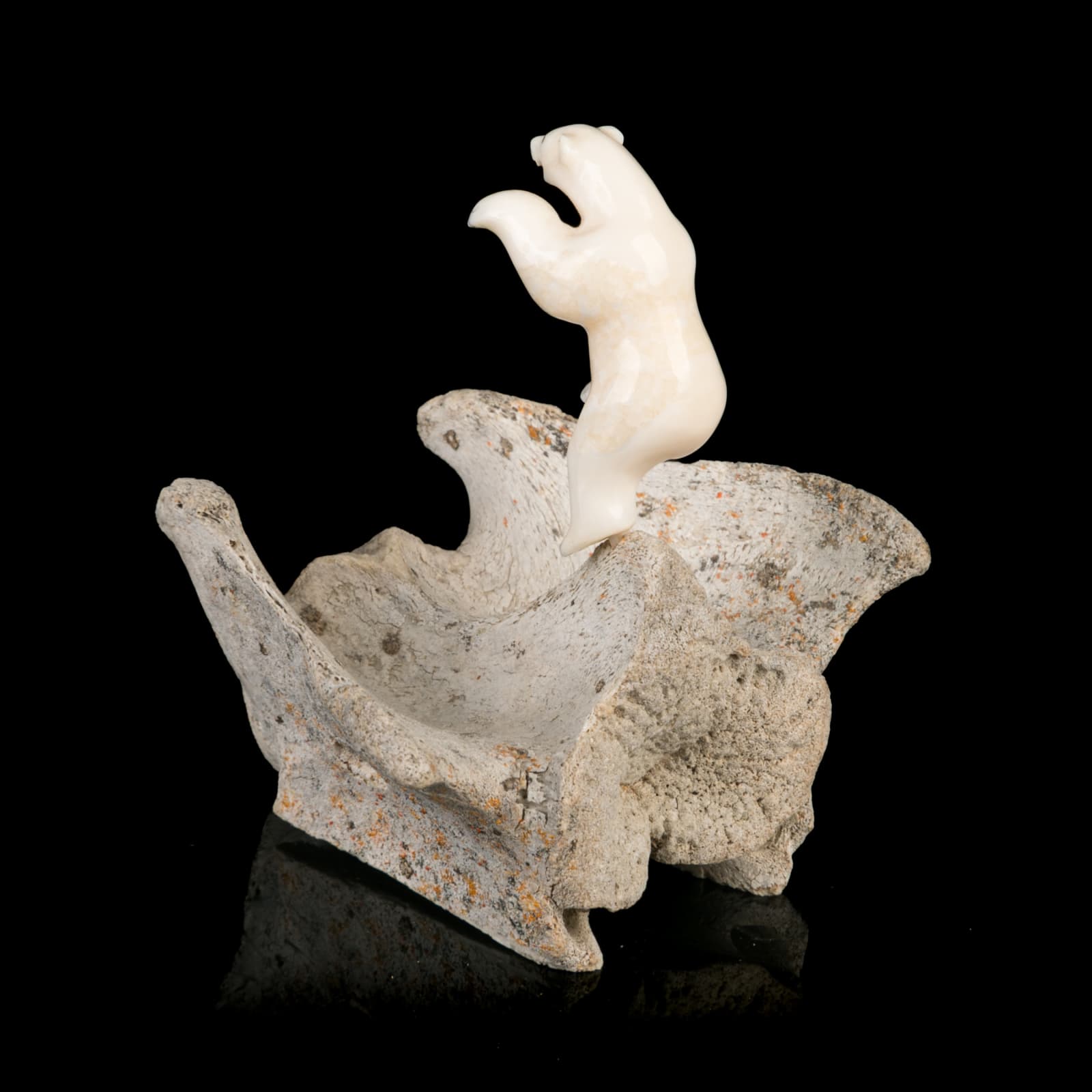 NICK SIKKUARK (1943-2013) ARVILIQJUAQ (PELLY BAY), Dancing Polar Bear, 1991