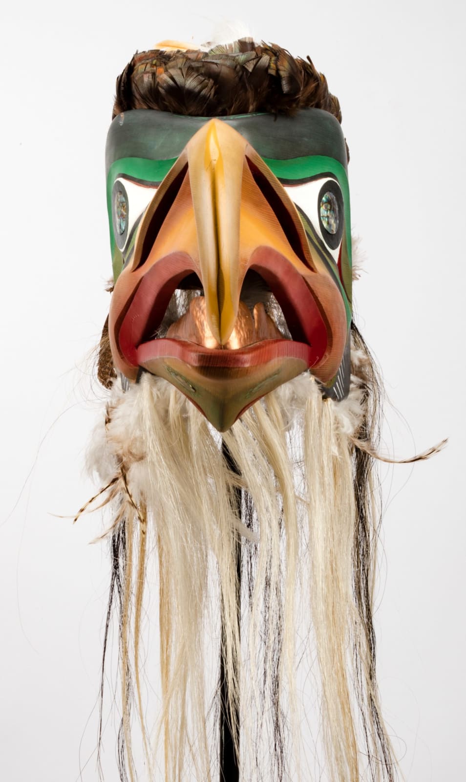 SIMON DICK (1951-) KWAKWA̱KA̱ʼWAKW, Kolus Mask, 1996