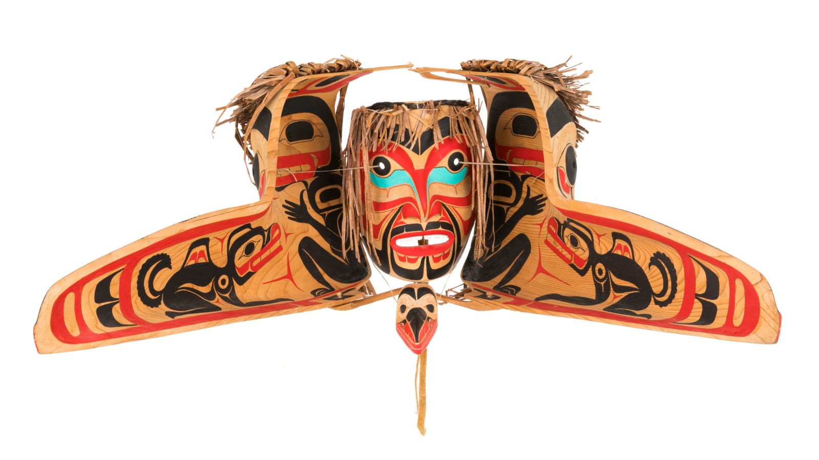 TSOONA SELLA (1937-2014) HAIDA / TLINGIT, Raven Transformation Mask, 19 May 1992