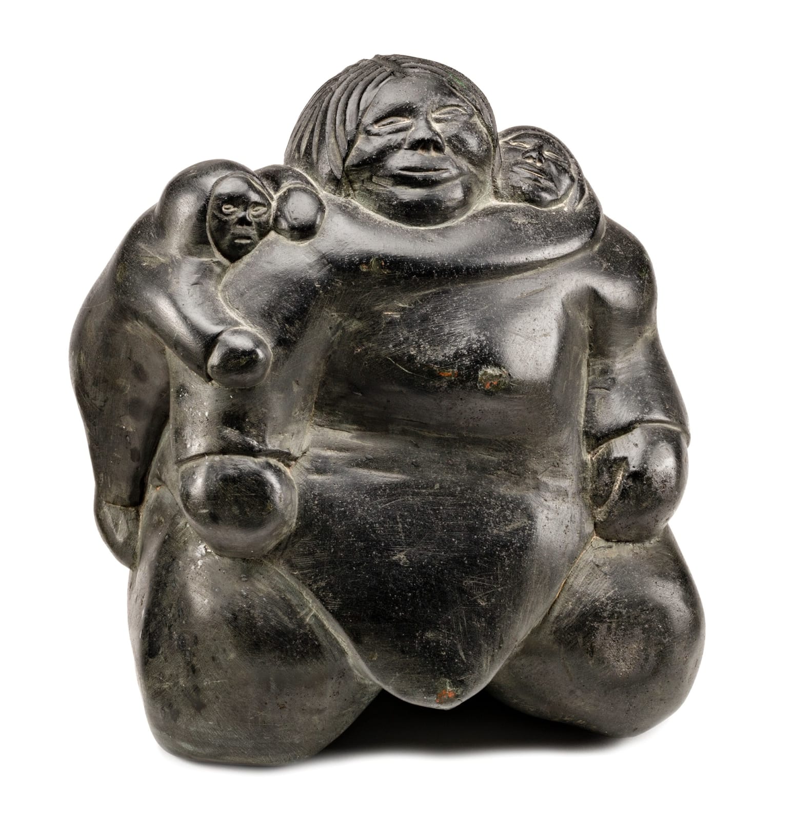 THOMAS SIVURAQ (1941-) QAMANI'TUAQ (BAKER LAKE), Mother with Two Children, 1980s