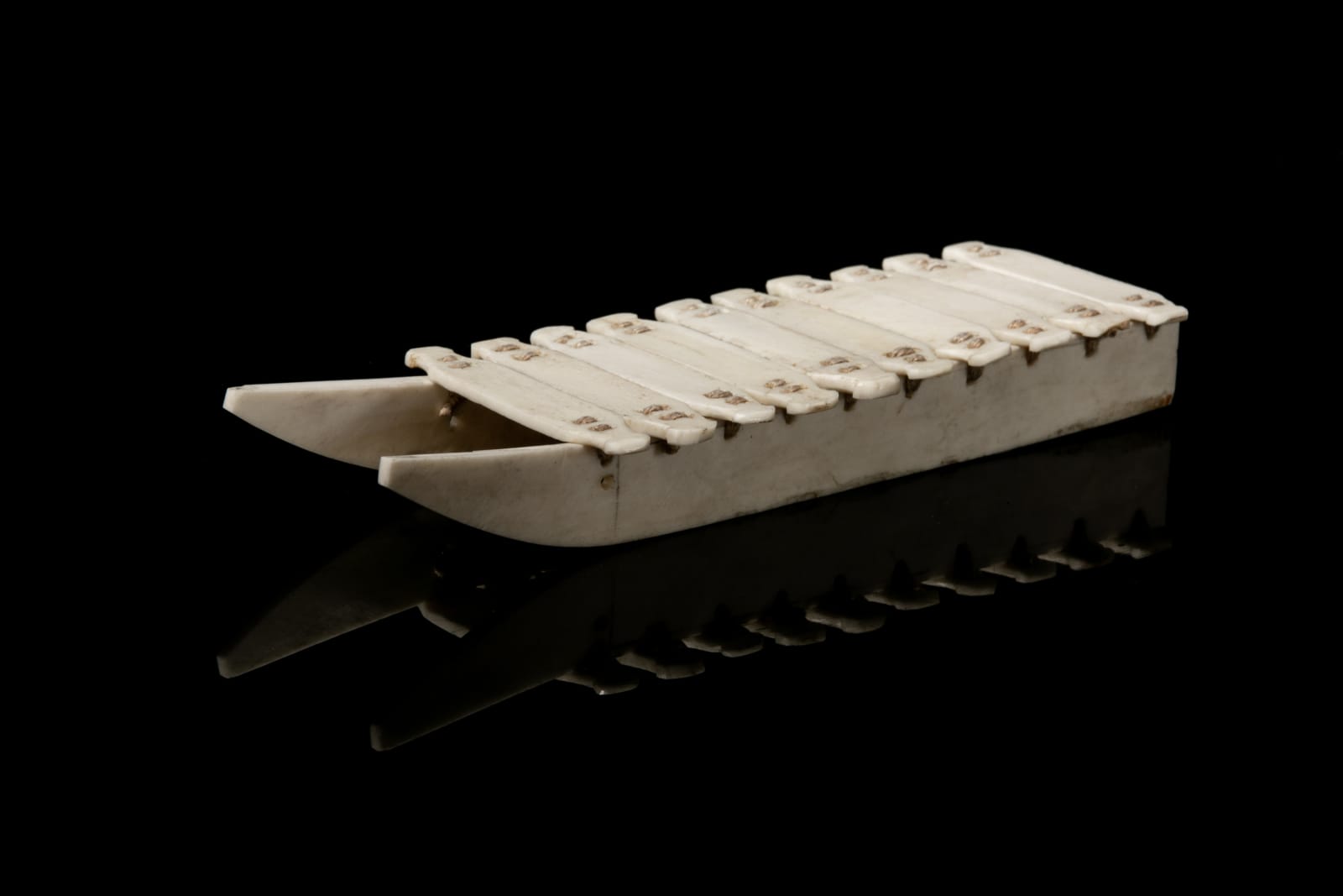 UNIDENTIFIED ARTISTS, EASTERN CANADIAN ARCTIC, Model Marine Sled and Model Kayak, mid 19th century