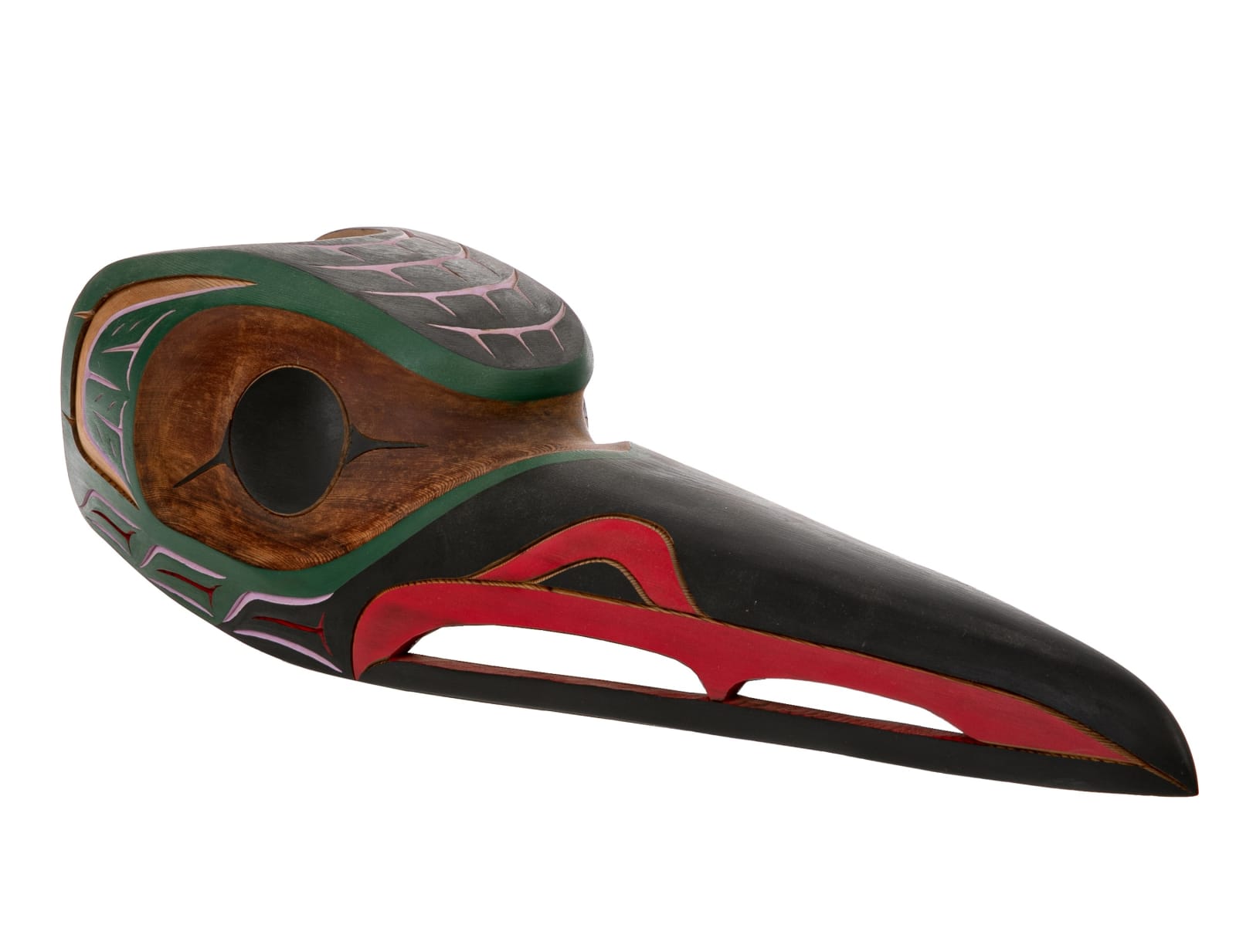 ISAAC (IKE) CHARLIE (c. 1967-) NUU-CHAH-NULTH, Hummingbird Head Mask, 2000s