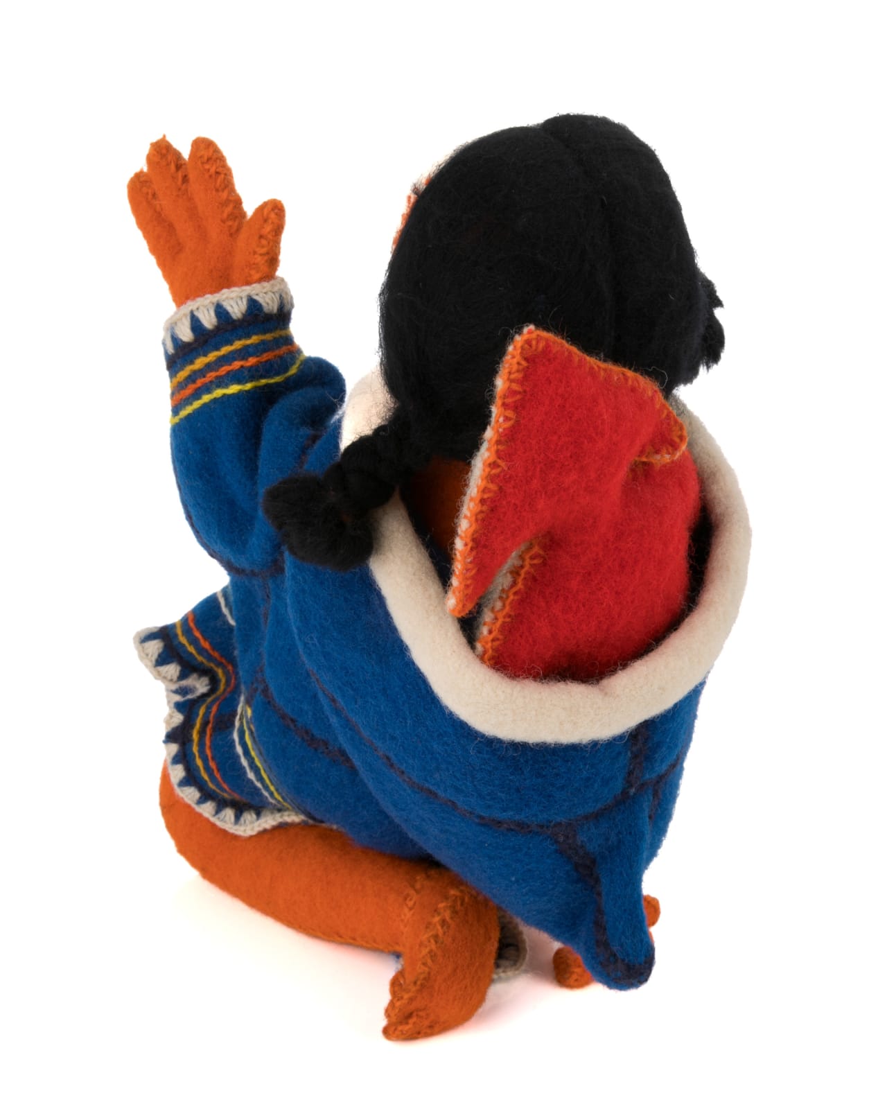 TIGAQ, TALOYOAK (SPENCE BAY), Packing or Pack Doll (Kadlu and Lightning Child), late 1980s