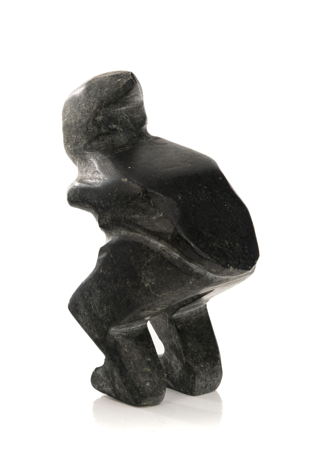 JOHN KAVIK (1897-1993) KANGIQLINIQ (RANKIN INLET), Crouching Man, c. 1970