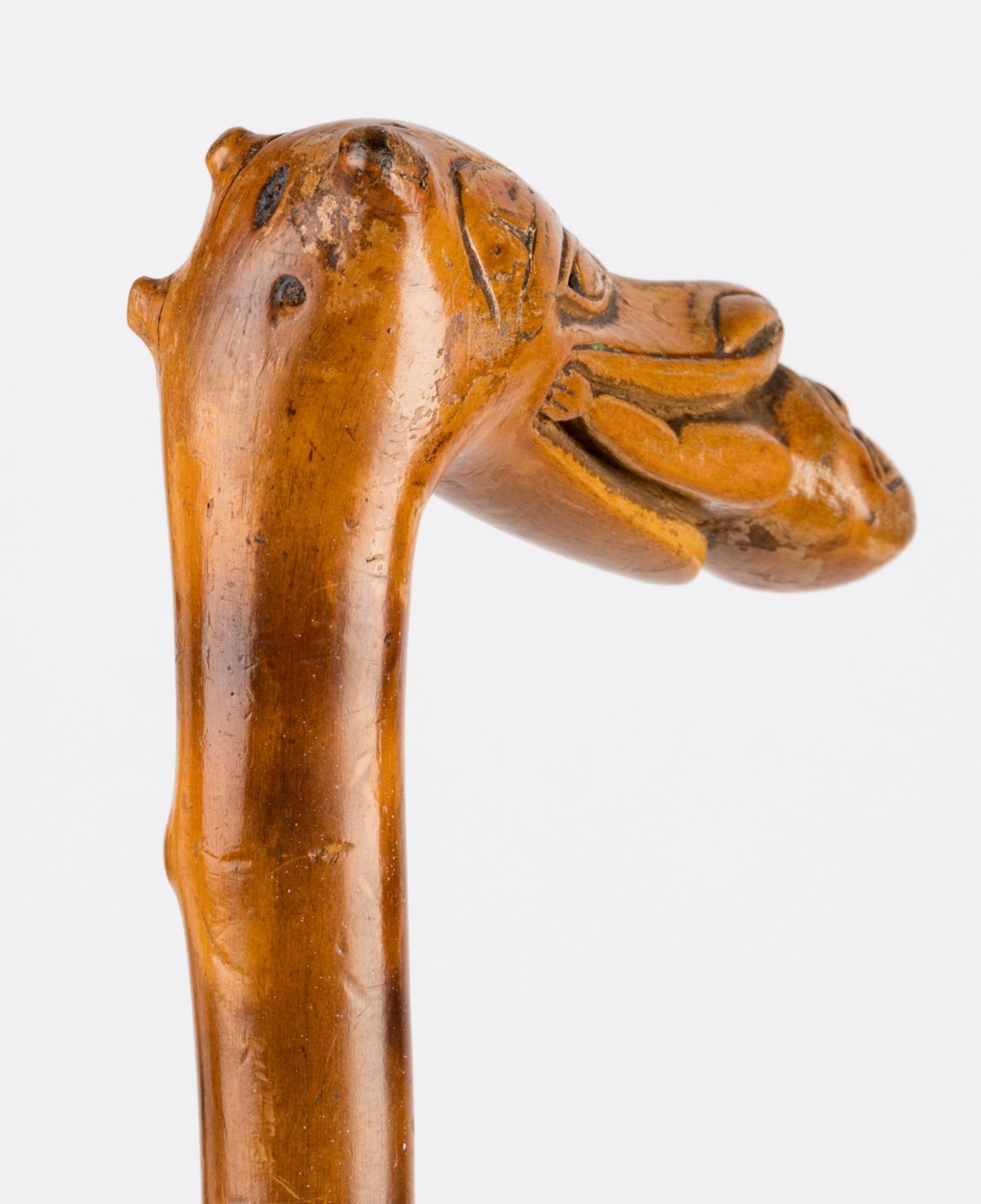 UNIDENTIFIED TLINGIT ARTIST, Walking Stick, c. 1870