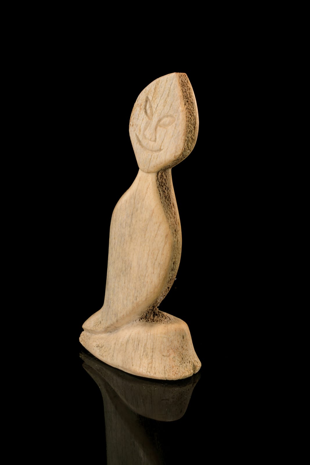 NUTARALAQ AKULUKJUK (1916-D) PANNIRTUQ (PANGNIRTUNG), Grinning Spirit Figure, early 1970s