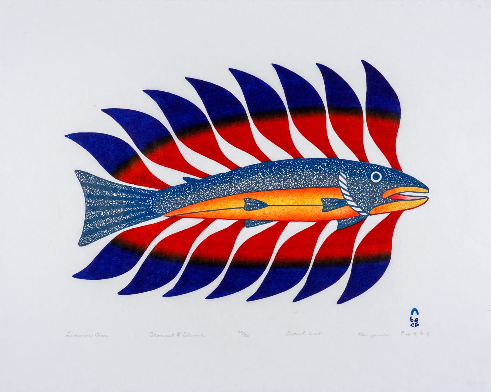 KENOJUAK ASHEVAK, C.C., R.C.A. (1927-2013) KINNGAIT (CAPE DORSET), Luminous Char, 2008