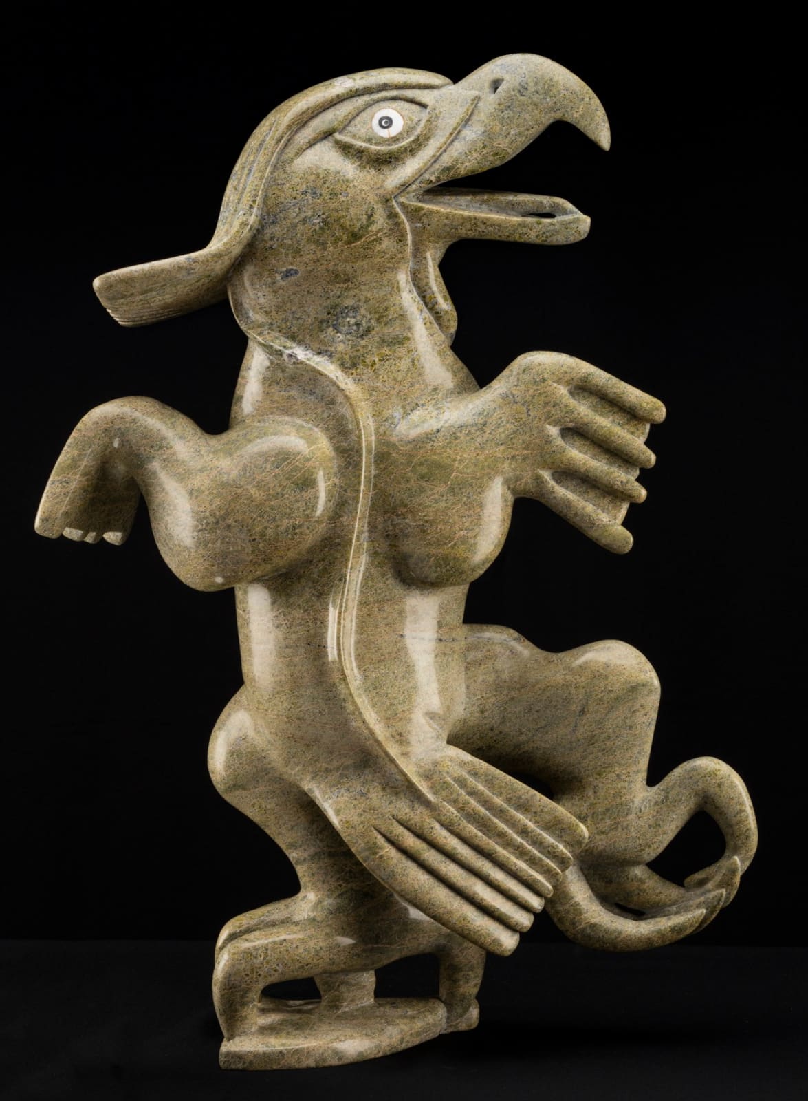 TOONOO SHARKY (1970-) KINNGAIT (CAPE DORSET), Dancing Bird Shaman, 1999
