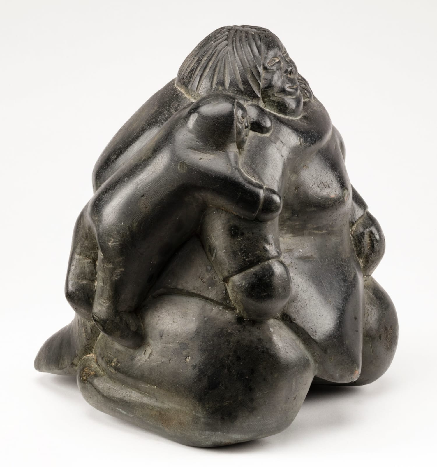 THOMAS SIVURAQ (1941-) QAMANI'TUAQ (BAKER LAKE), Mother with Two Children, 1980s