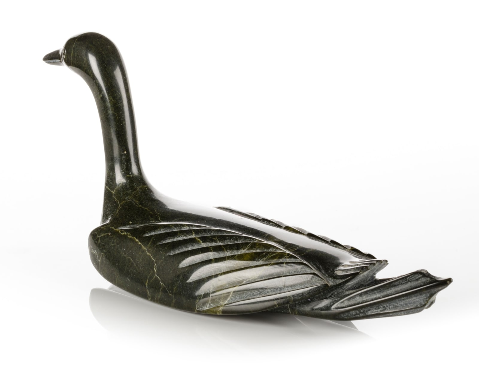 SHEOKJUK OQUTAQ (1920-1982) KINNGAIT (CAPE DORSET), Swimming Loon, early 1970s