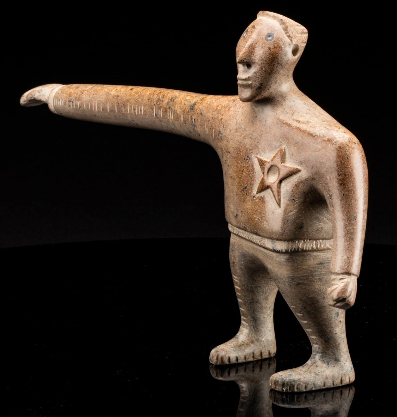 DAVID RUBEN PIQTOUKUN (1950-2026) PAULATUK / ONTARIO, Long Arm of the Law, 2004