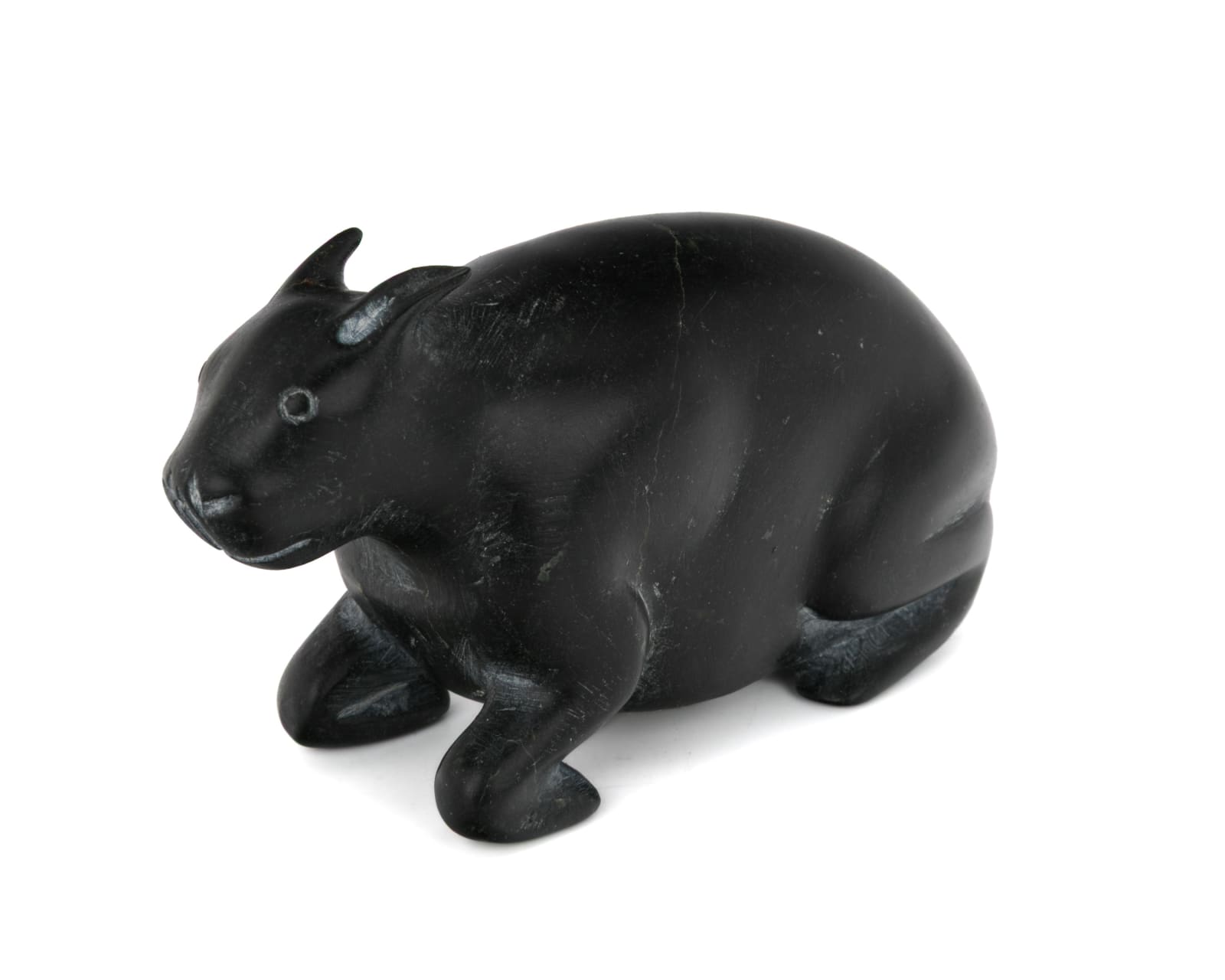 JOSEPHIE ACULIAK (1910-1968) INUKJUAK (PORT HARRISON), Curled Hare, Scenting Danger, 1960