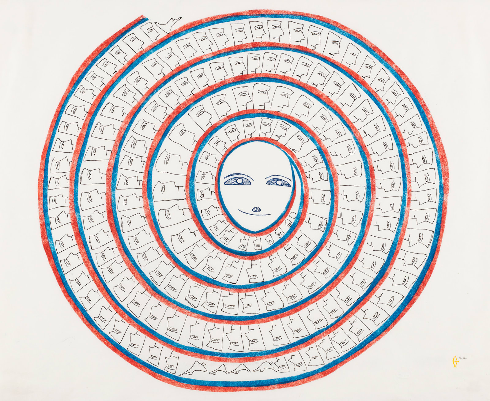 JESSIE OONARK, O.C., R.C.A (1906-1985) QAMANI'TUAQ (BAKER LAKE), The People , 1985 #20