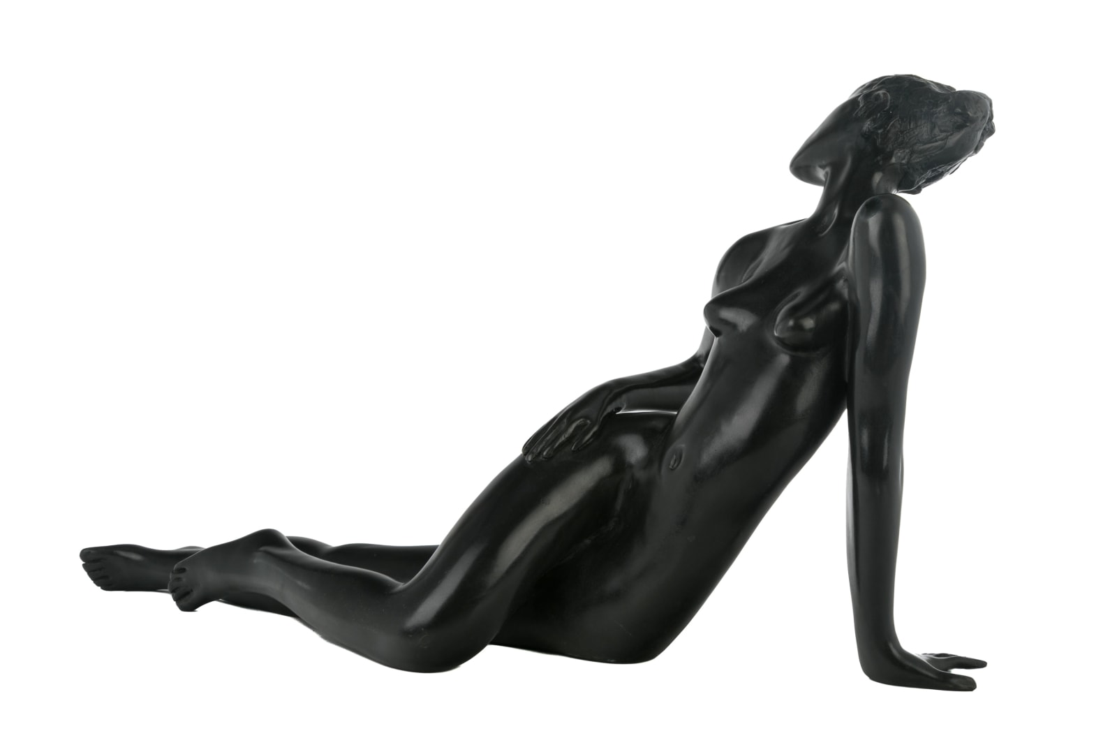 MICHAEL NARANJO (1944-), TEWA, PUEBLO, SANTA CLARA, USA, Reclining Nude Woman, 1970s