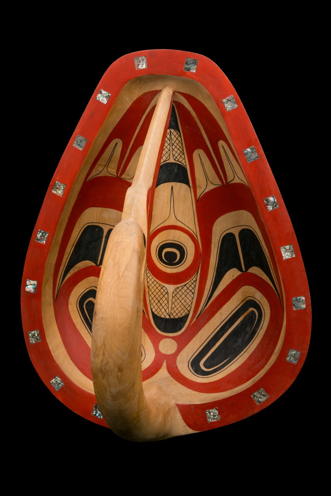 GLEN RABENA (1953-), NON-INDIGENOUS, ADOPTED HAIDA, HORNBY ISLAND, Preening Heron Bowl, 2007