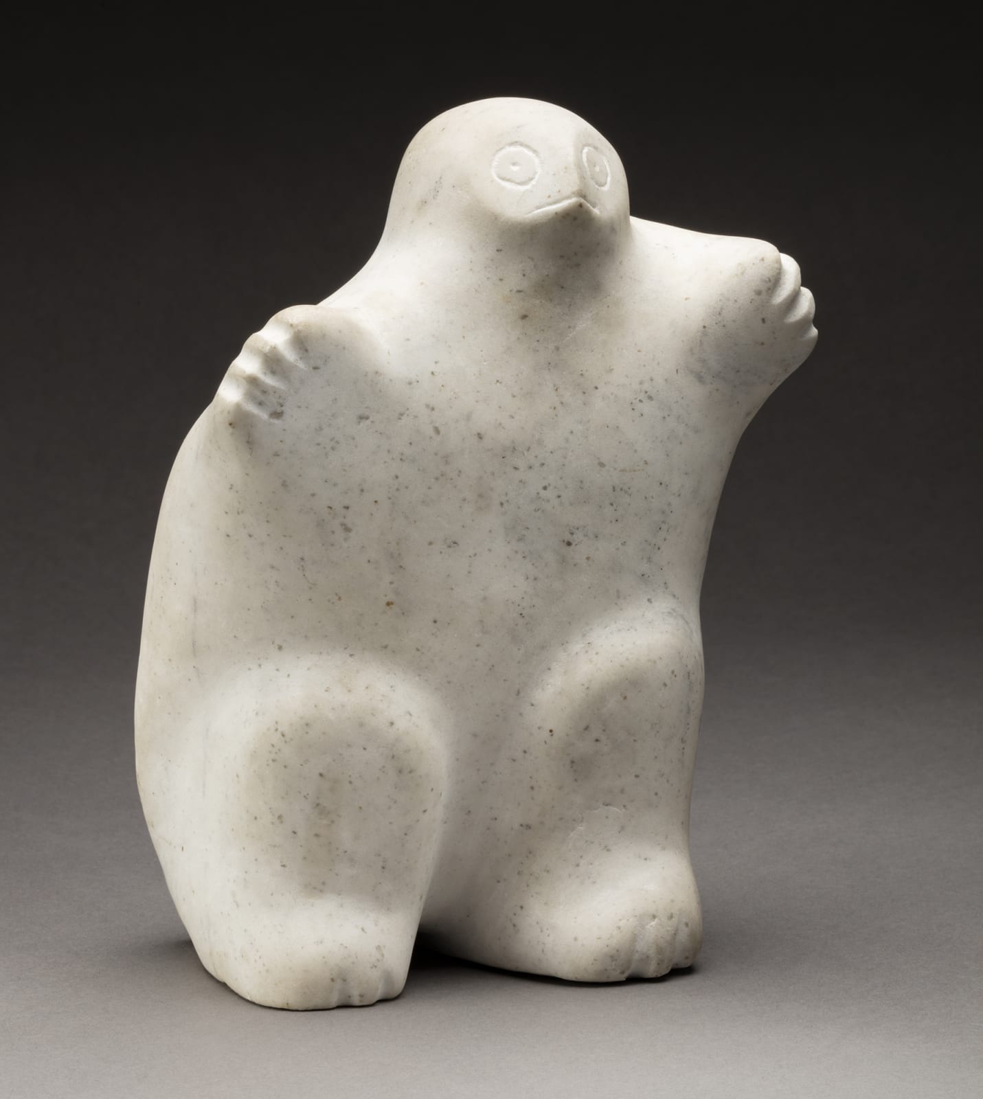 LATCHOLASSIE AKESUK (1919-2000) KINNGAIT (CAPE DORSET), Owl, 1970-72