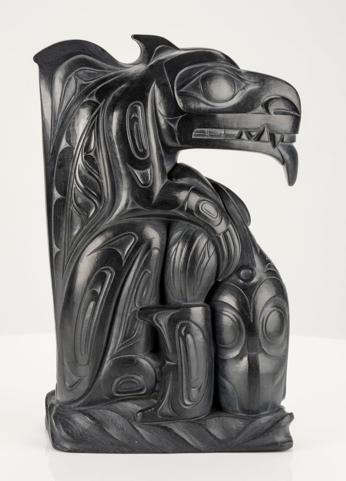 GARY MINAKER-RUSS (1958-2025), MASSET, HAIDA GWAII, Haida Wasco Capturing Two Killer Whales, September 1997