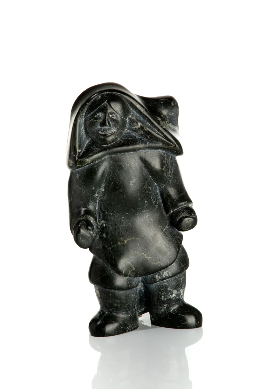 QAQAQ (KAKA) ASHOONA (1928-1996) KINNGAIT (CAPE DORSET), Woman in an Amautiq, c. 1970-72