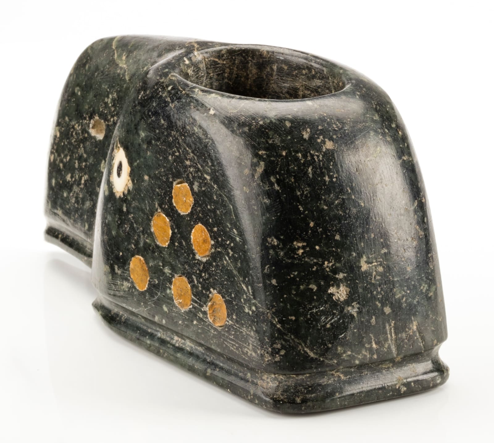 ATTRIBUTED TO AMIDLAK (1897-1961) m., INUKJUAK (PORT HARRISON), Bird's Head Match Holder, c. 1949