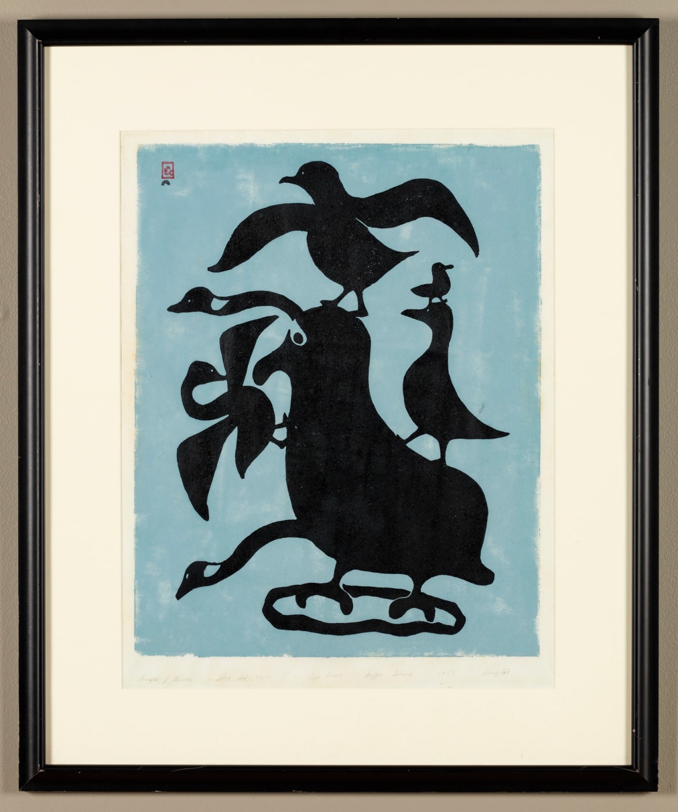 MUNGITOK KELLYPALIK (1940-2014) KINNGAIT (CAPE DORSET), Thoughts of Birds, 1959 #22