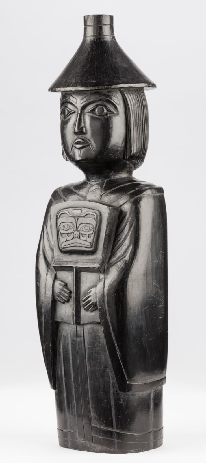 UNIDENTIFIED ARTIST, HAIDA, Haida Chief Holding a Copper, c. 1890