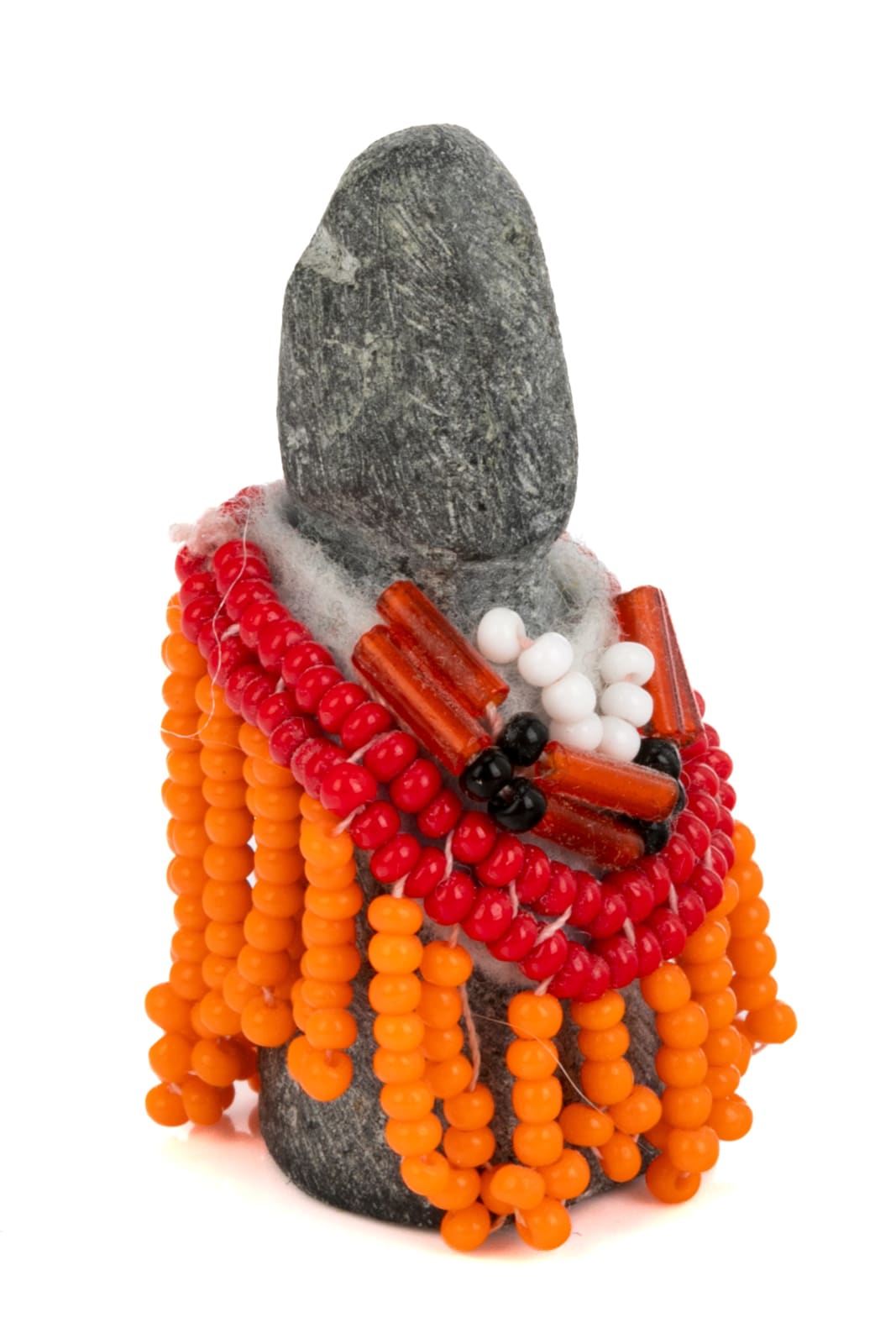 EVA TALOOKI ALIKTILUK (1927-1995) ARVIAT (ESKIMO POINT), Woman in an Orange Beaded Amautiq