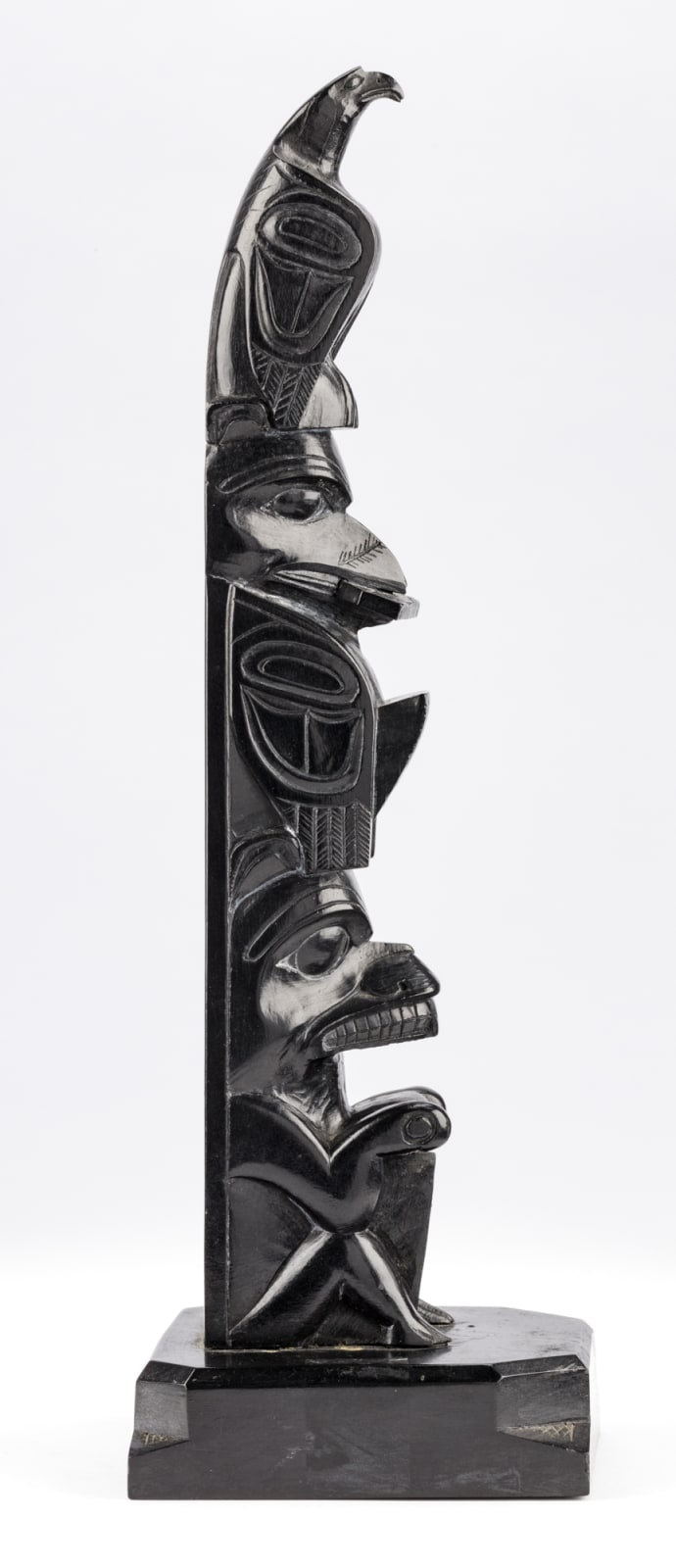 RUFUS MOODY, C.M. (1923-1998) SKIDEGATE, B.C., Model Totem Pole, 1961