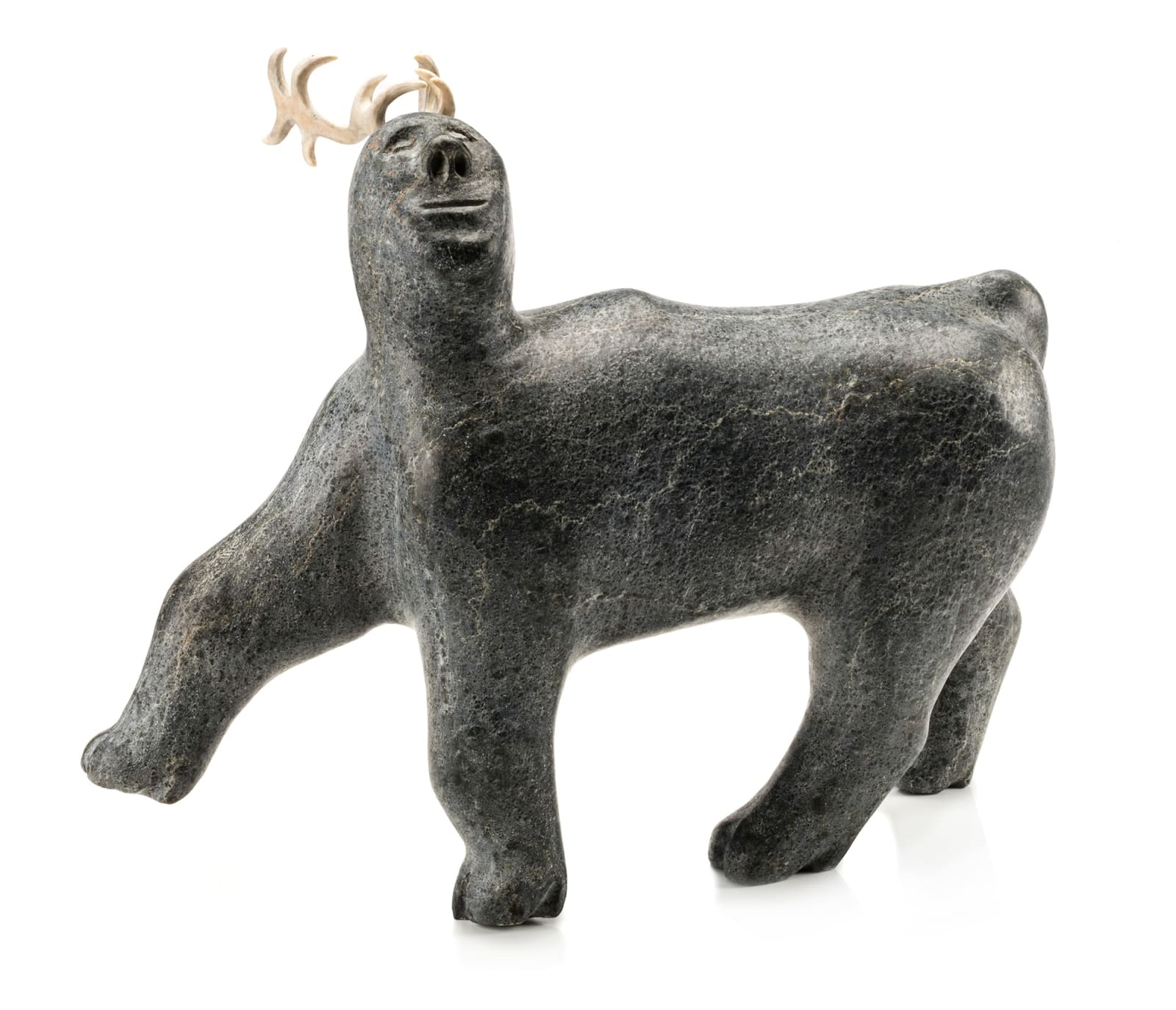 JOSIAH NUILAALIK (1928-2005) QAMANI'TUAQ (BAKER LAKE), Caribou/Man, c. 1996