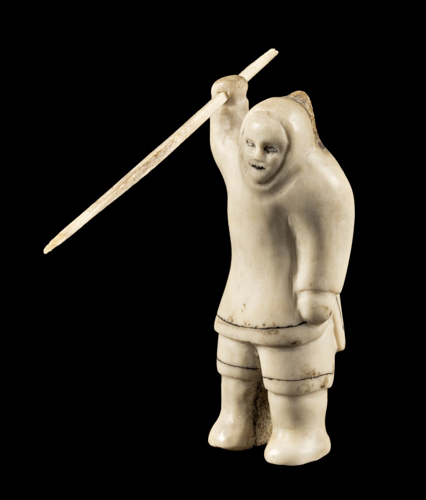 BARNABUS ARNASUNGAAQ (1924-2017) QAMANI'TUAQ (BAKER LAKE), Hunter with Spear, c. 1969