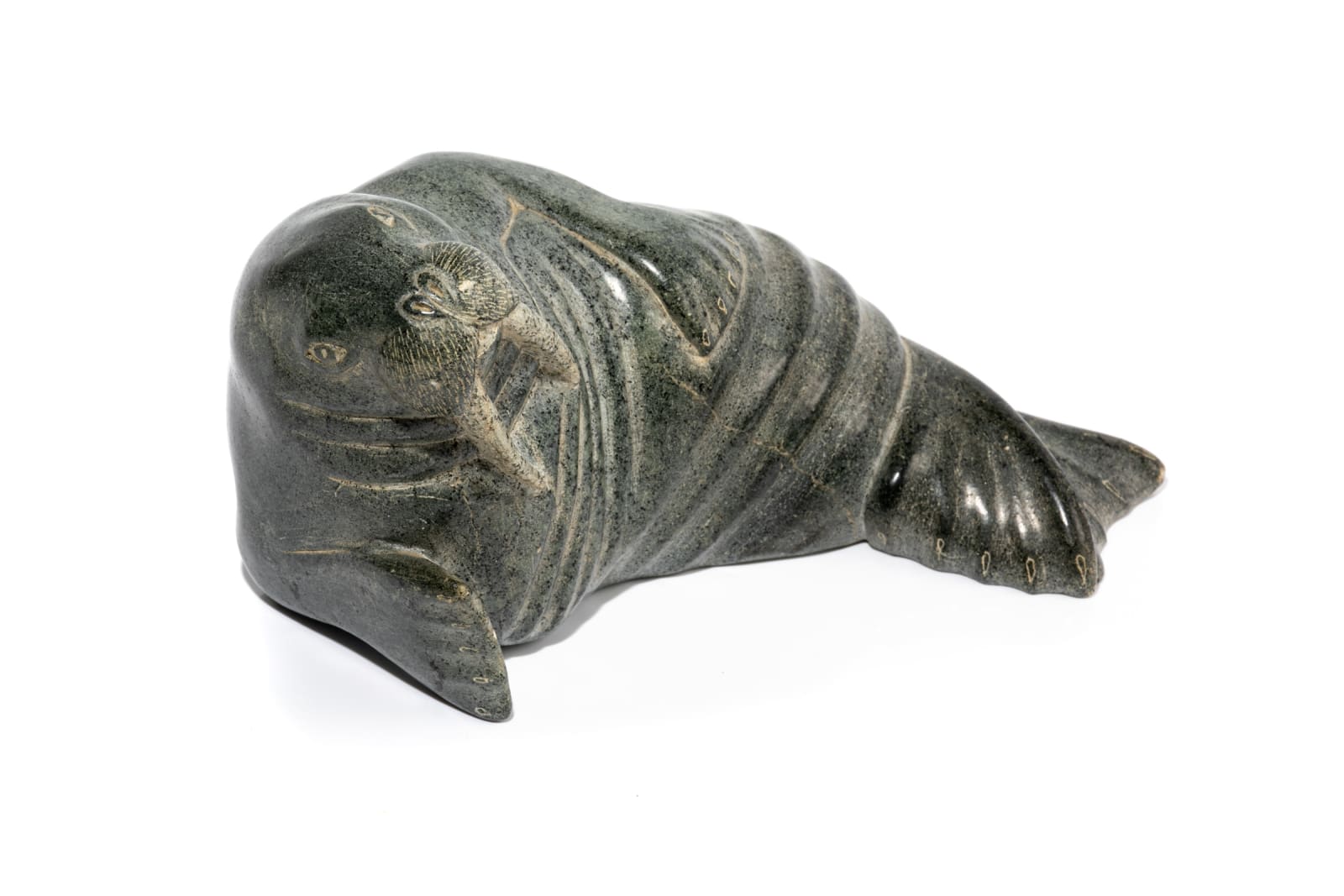 LEVI QUMALUK (1919-1997) PUVIRNITUQ (POVUNGNITUK), Basking Walrus