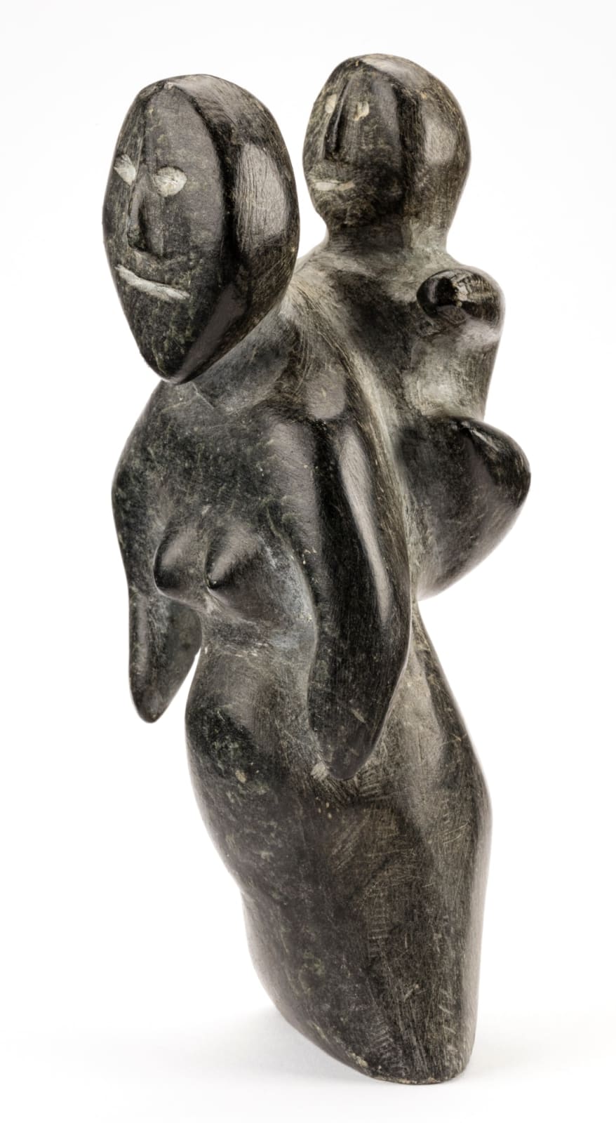 JOHN KAVIK (1897-1993) KANGIQLINIQ (RANKIN INLET), Pregnant Mother and Child, 1964