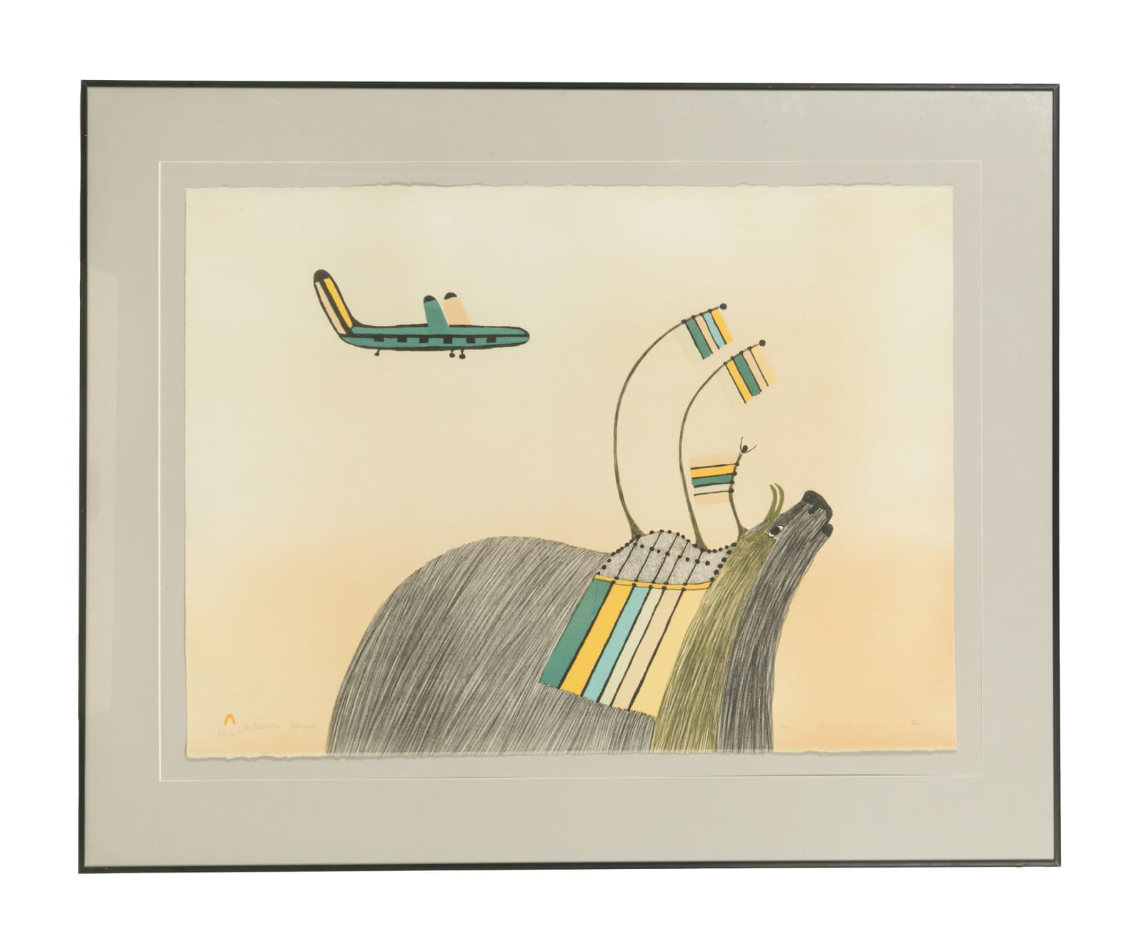 PUDLO PUDLAT (1916-1992) KINNGAIT (CAPE DORSET), In Celebration, 1979 (Special Release)