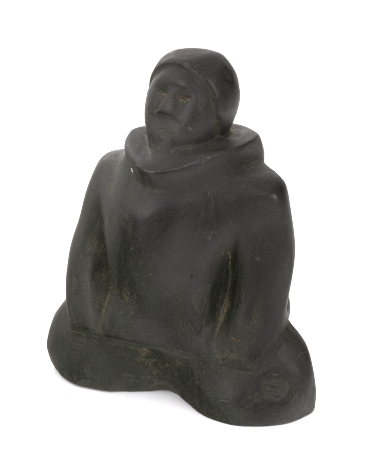 ADA EYETOAQ (1934-2014) QAMANI'TUAQ (BAKER LAKE), Kneeling Figure, Greeting the Day, c. early-mid 1980s