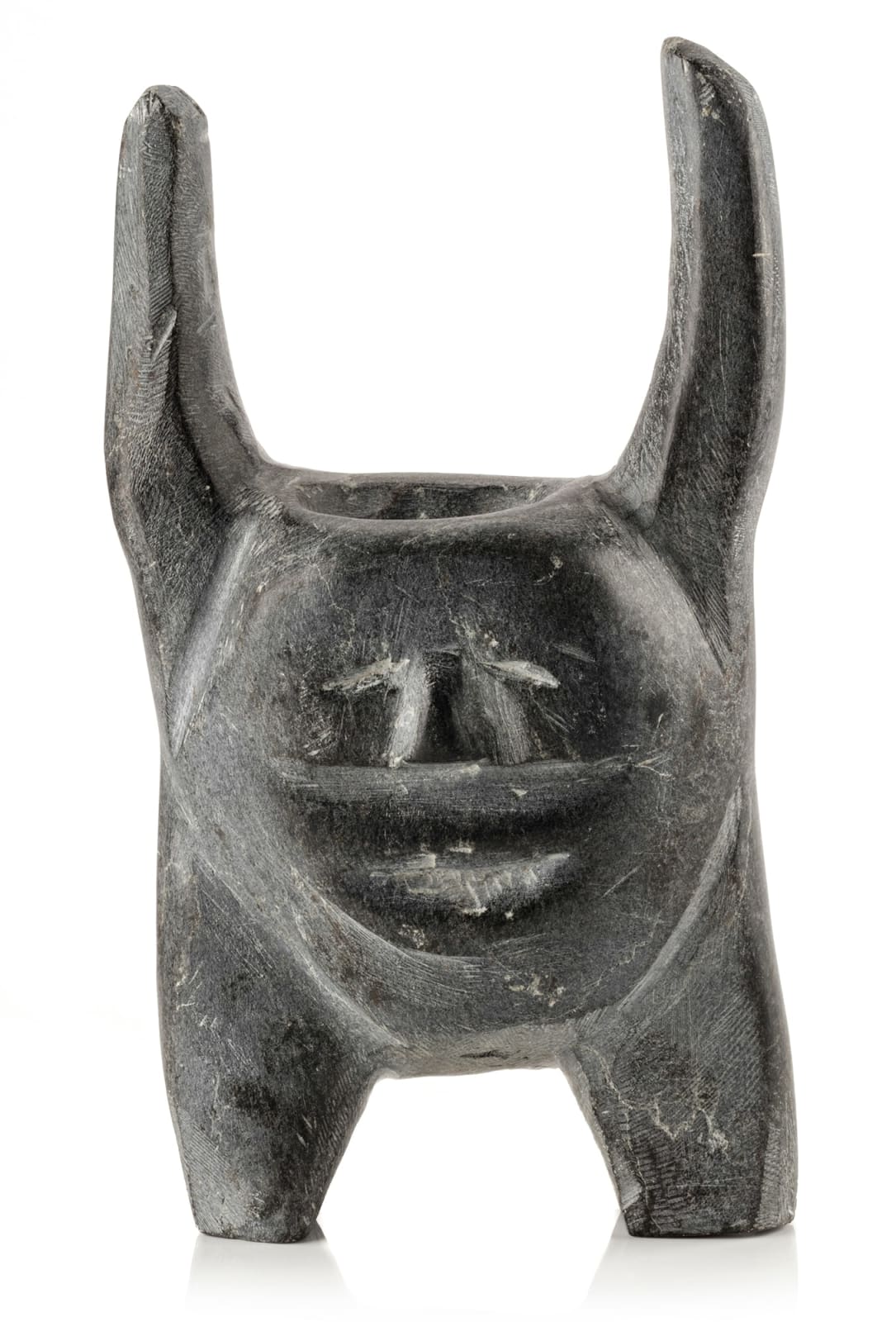 JOHN KAVIK (1897-1993) KANGIQLINIQ (RANKIN INLET), Figure with Upraised Arms, 1972